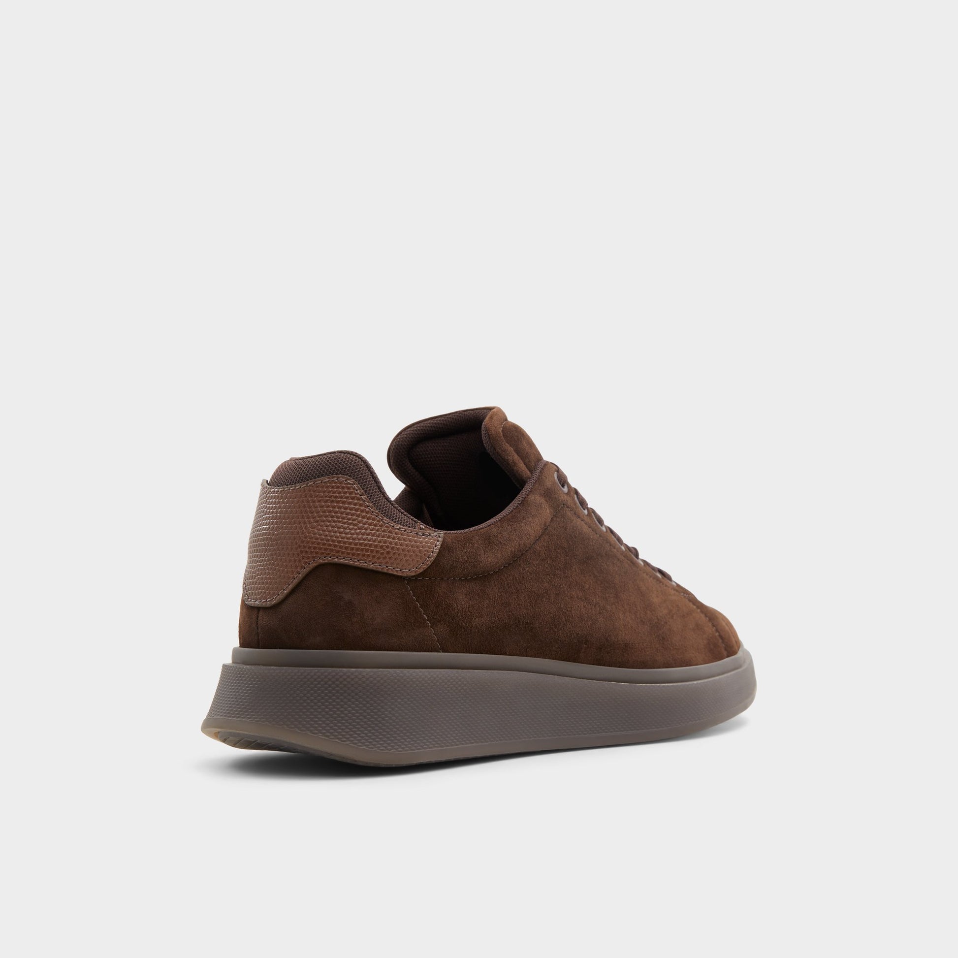 Three-quarter angle of Dark Brown Cuore Low top sneaker's back side