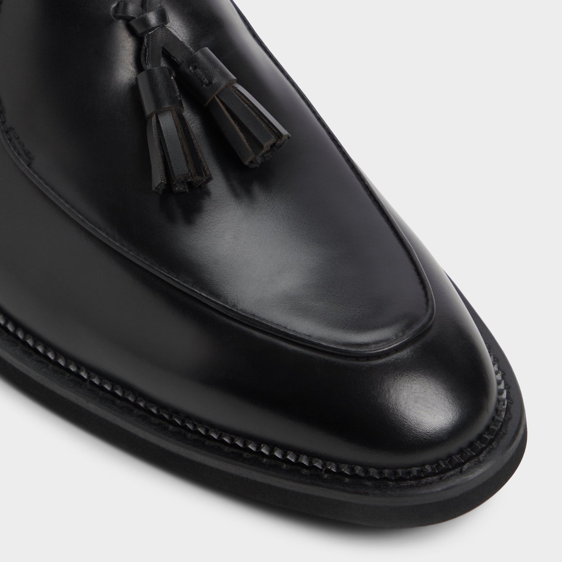 Close-up of the Black Portos Loafer