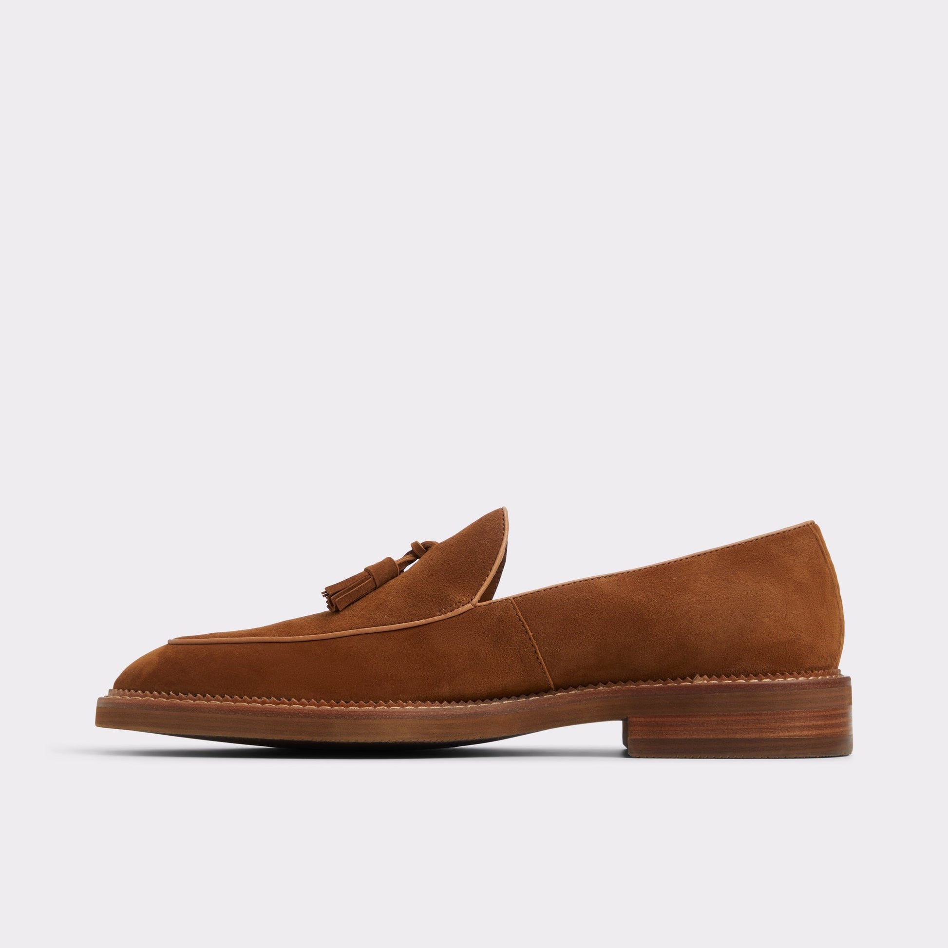 Side view of Cognac Portos Loafer