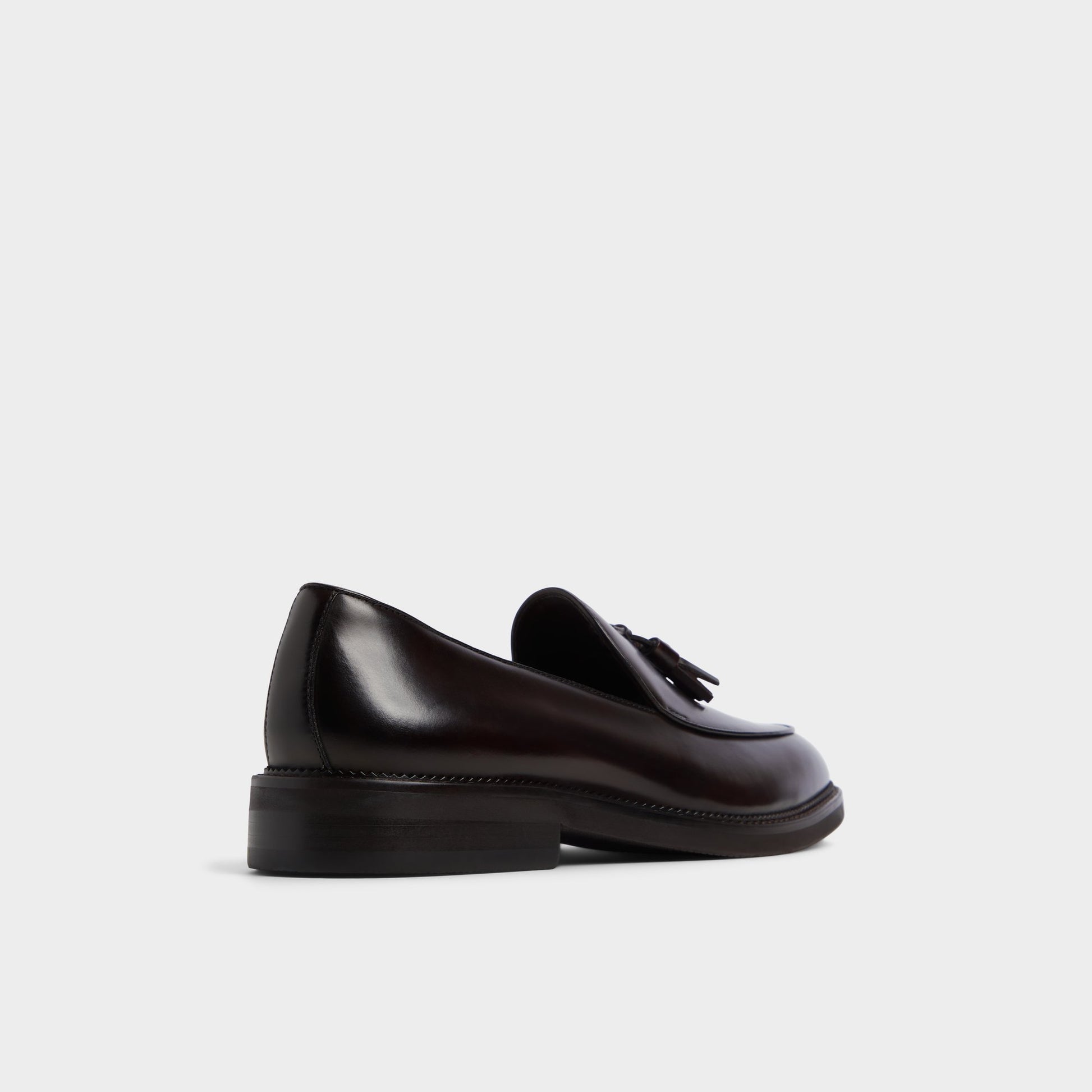 Three-quarter angle of Dark Brown Portos Loafer's back side