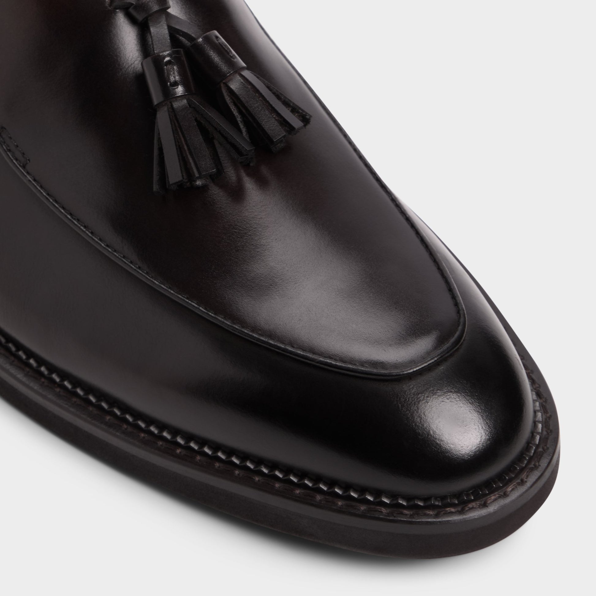 Close-up of the Dark Brown Portos Loafer