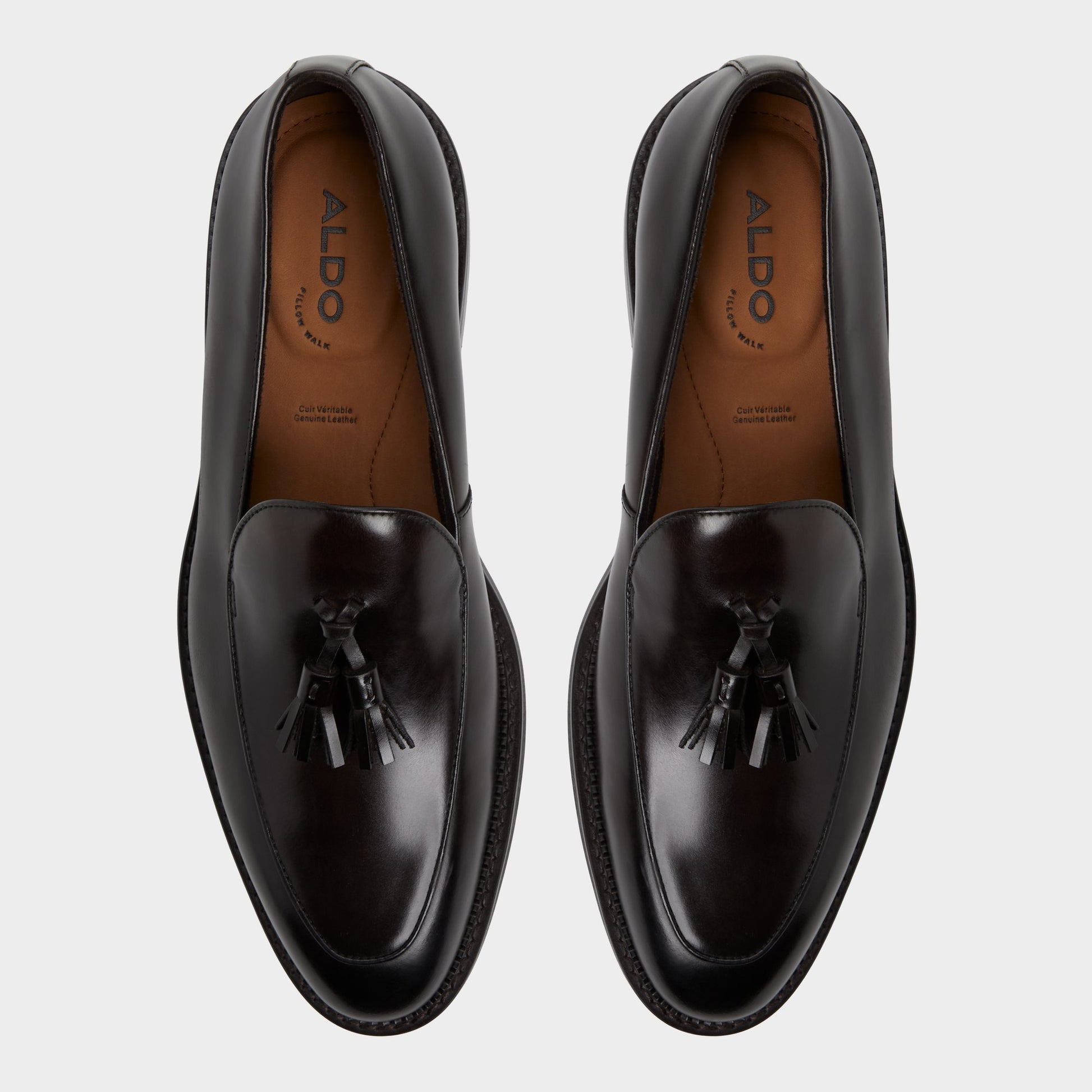 Top-down view of the Dark Brown Portos Loafer