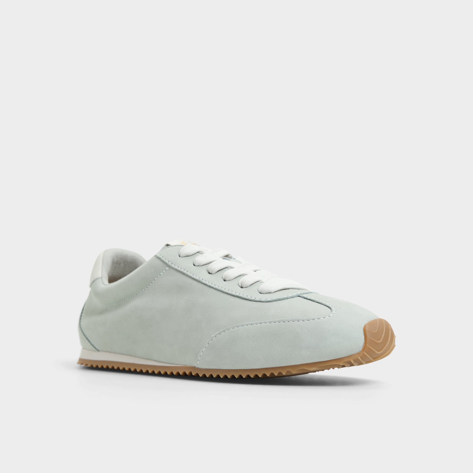 Three-quarter angle of Other Green Carefree Jogger sneaker's front side