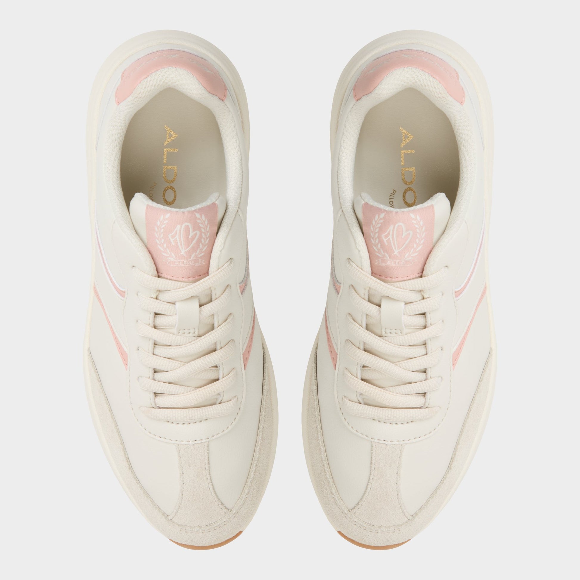 Top-down view of the Open Beige Clubchic Jogger sneaker