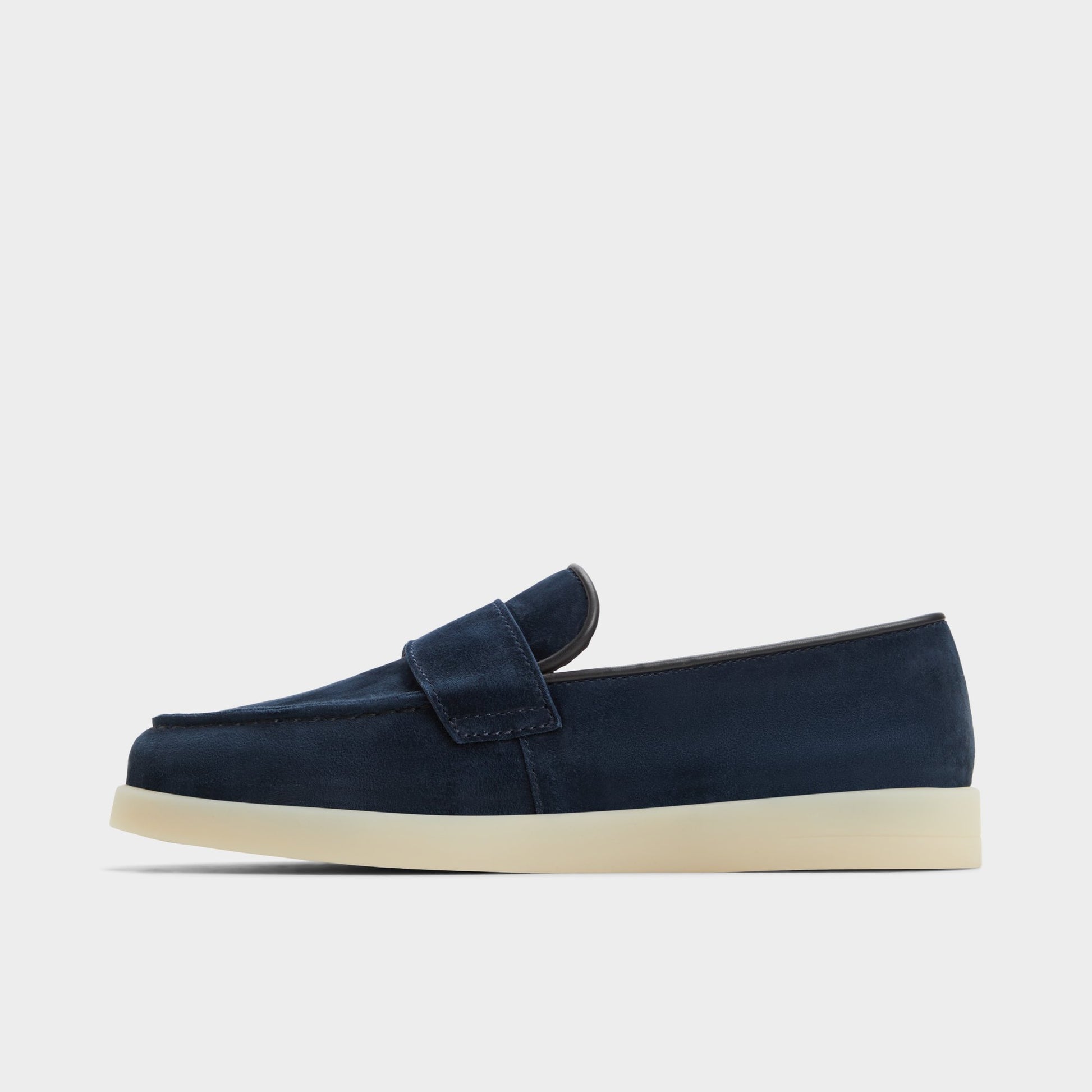 Side view of Navy Seastroll Loafer