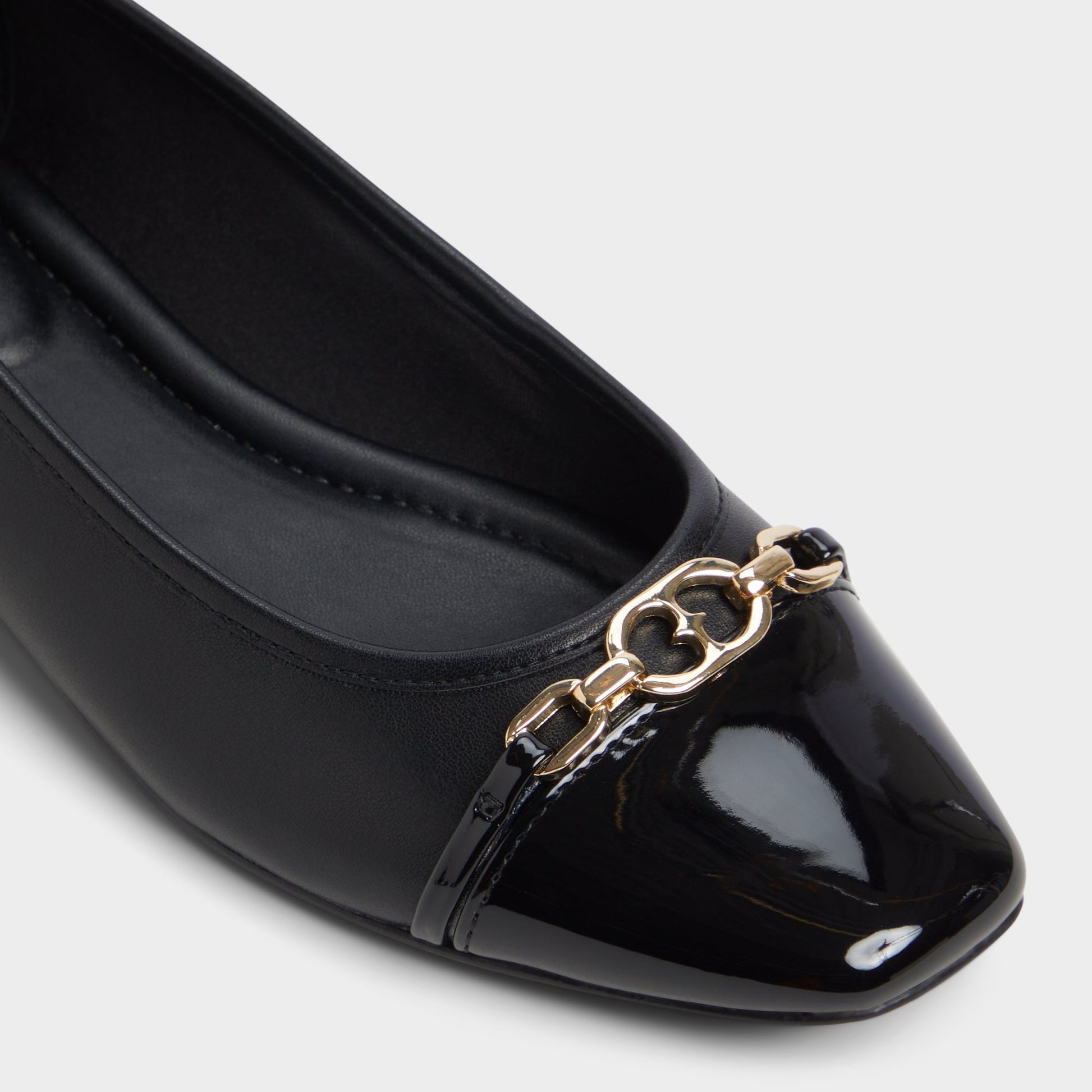 Close-up of the Black Krishelle Ballerina