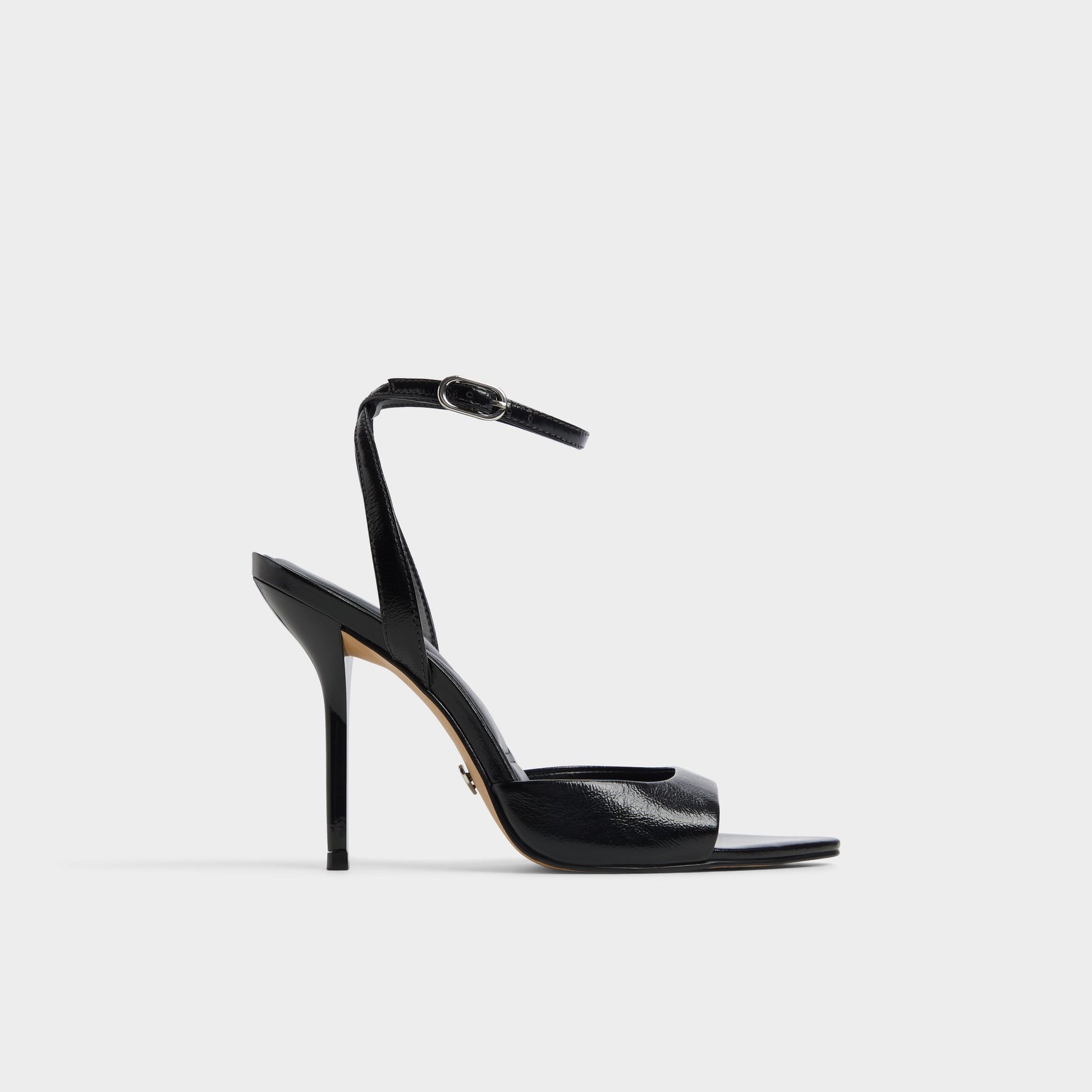 Main View of Black Forevermore Strappy heeled sandal for Womens