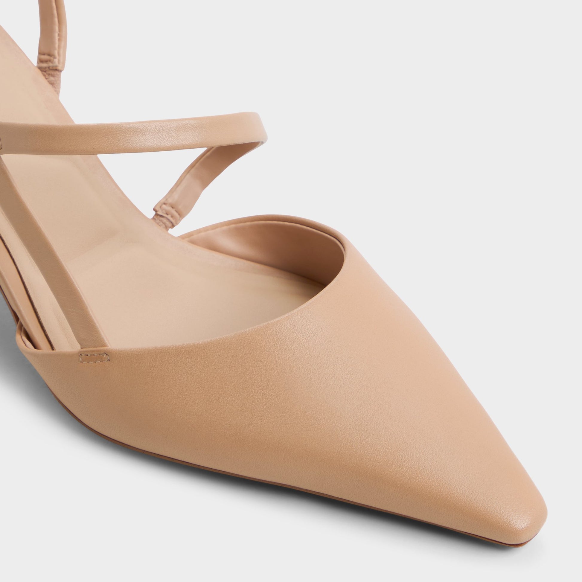 Close-up of the Bone Cordela Slingback heel