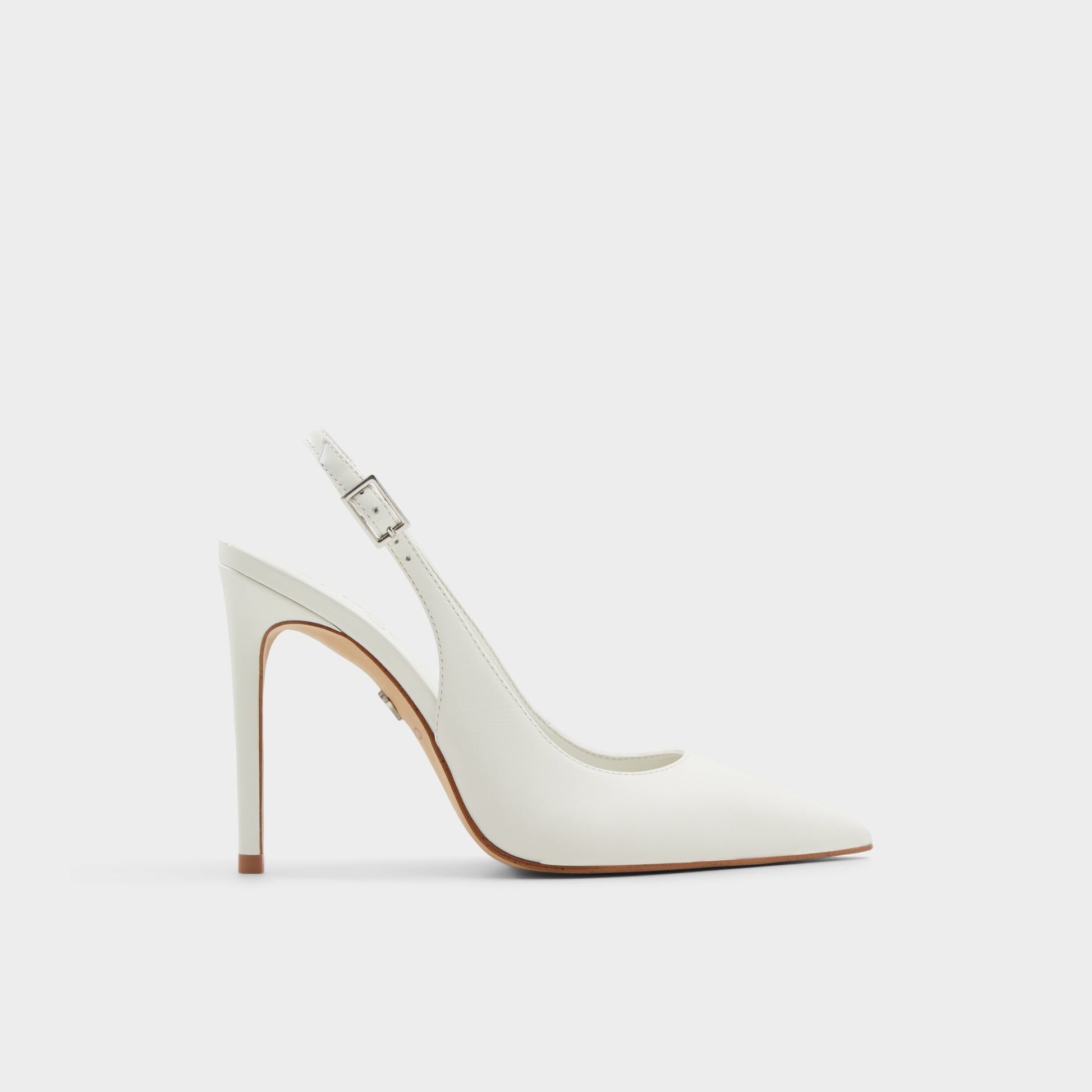 Main View of White/Bone Stessysling Slingback heel for Womens