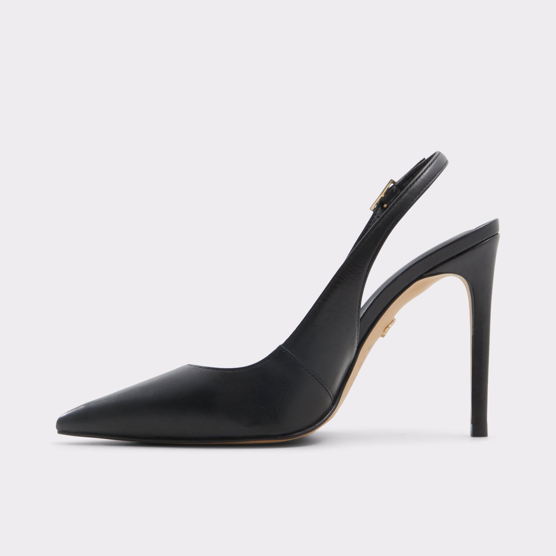 Side view of Other black Stessysling Slingback heel