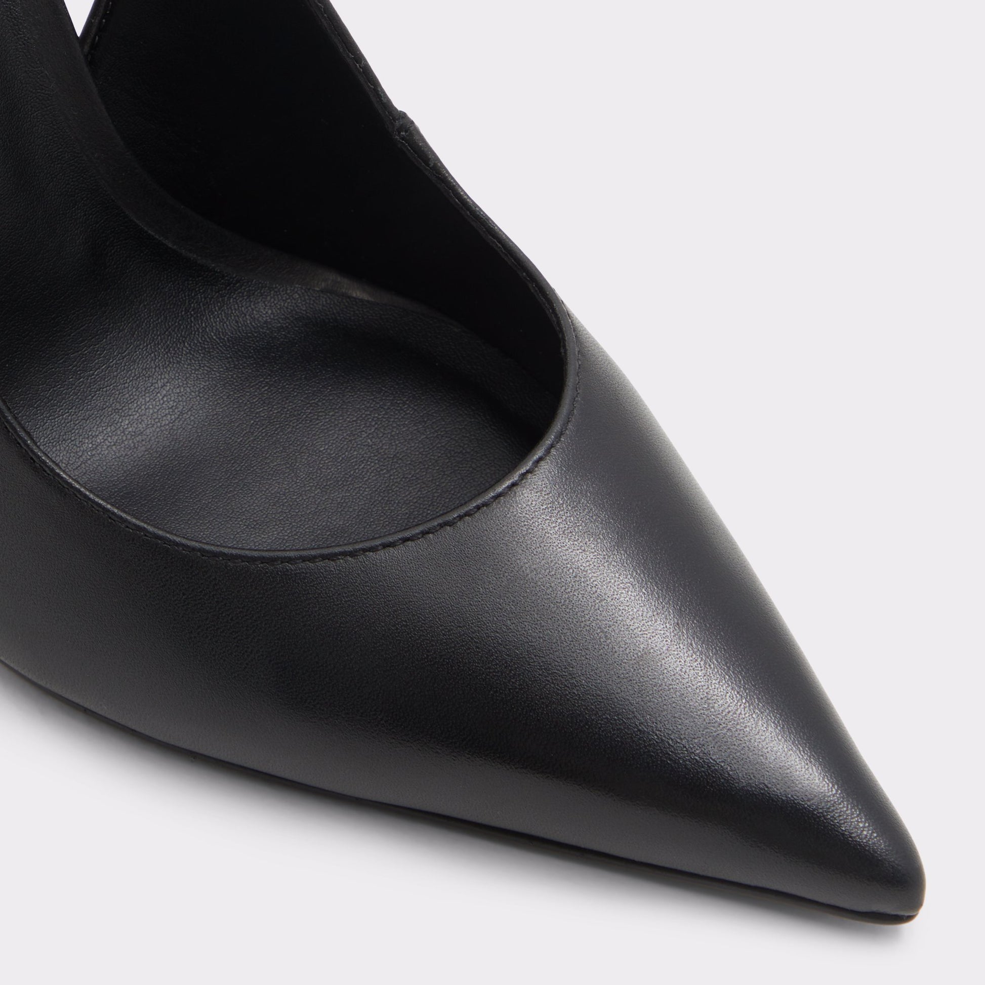 Close-up of the Other black Stessysling Slingback heel