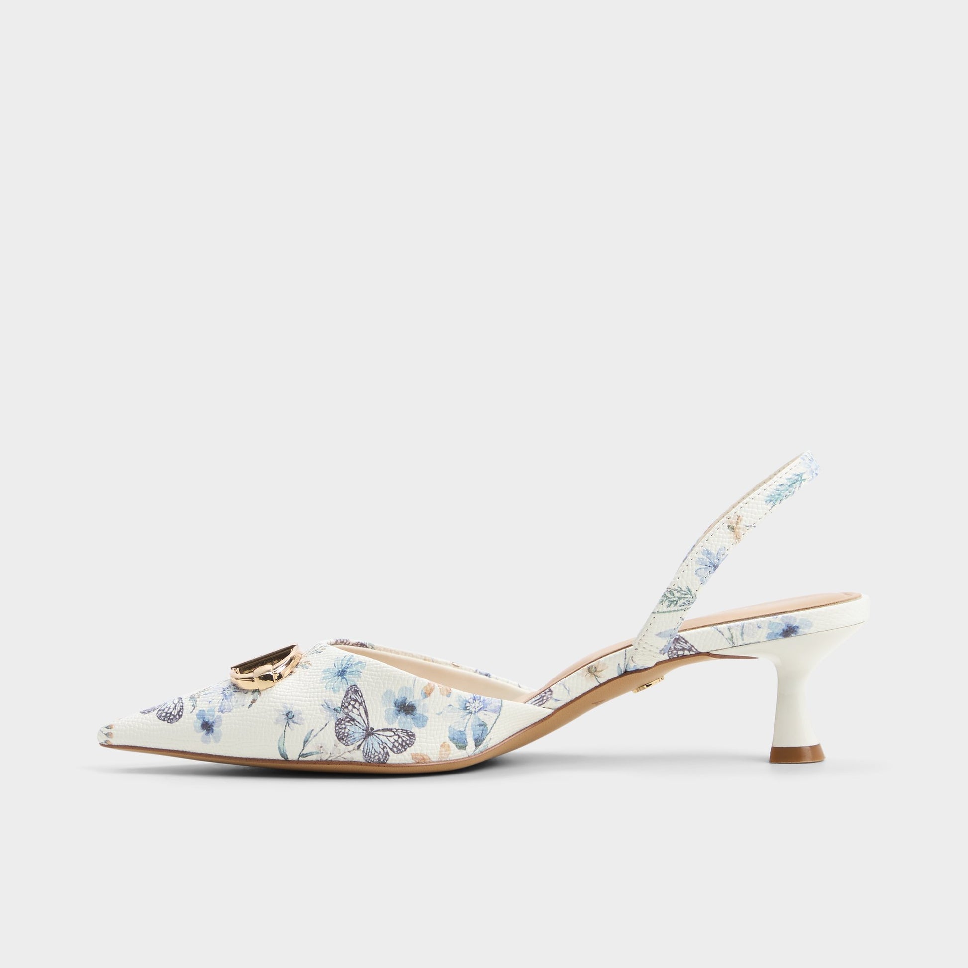 Side view of Multi Delicate Slingback heel