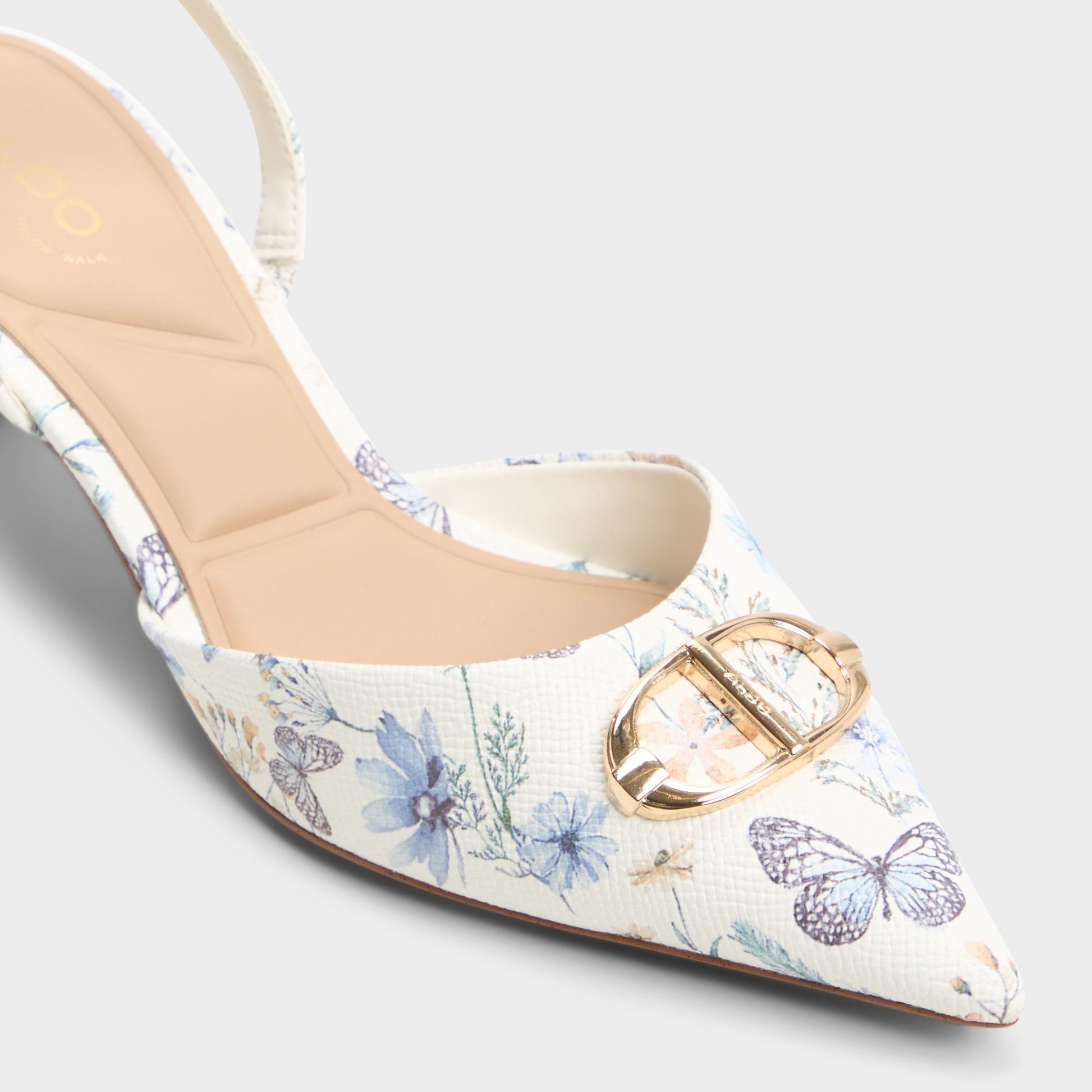 Close-up of the Multi Delicate Slingback heel