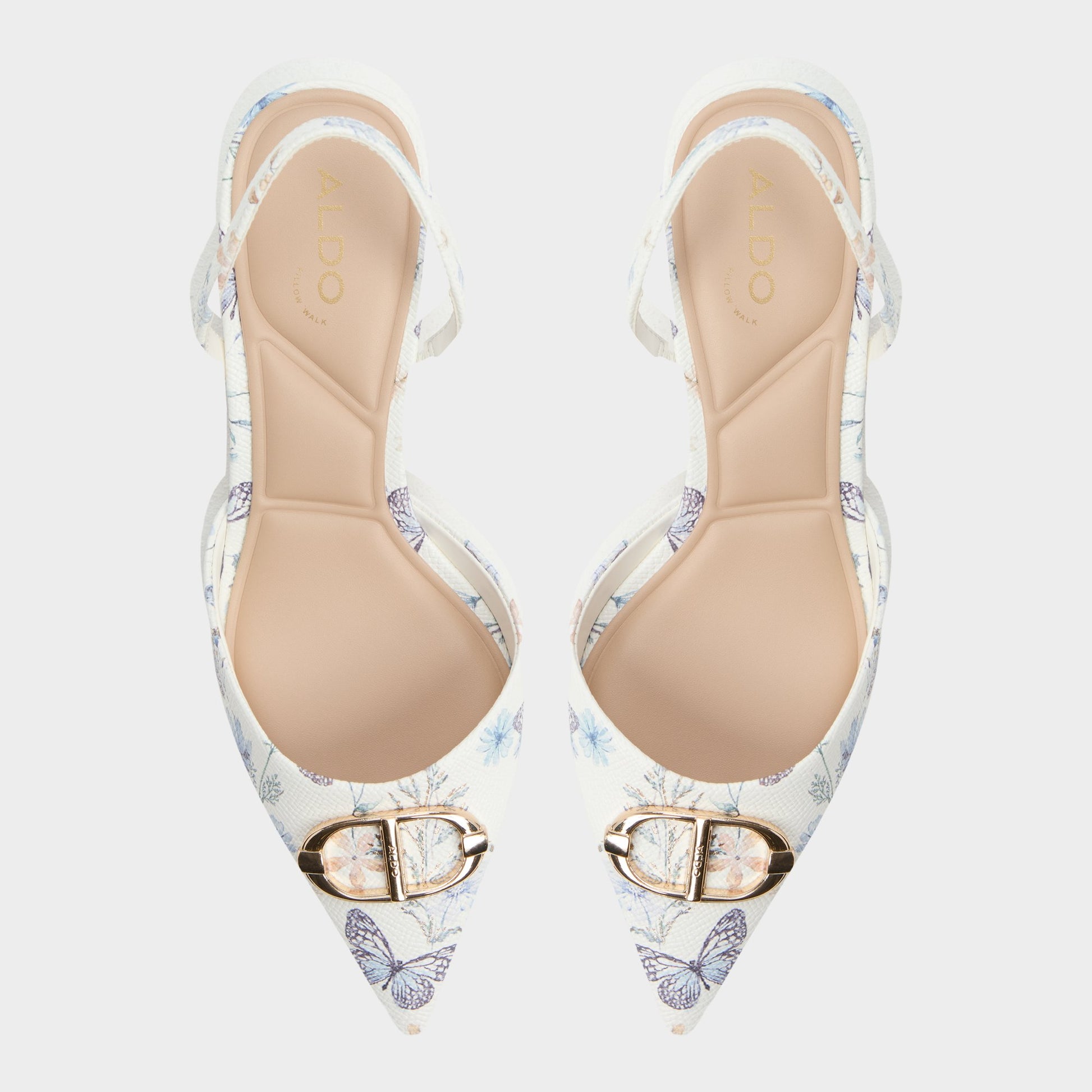 Top-down view of the Multi Delicate Slingback heel