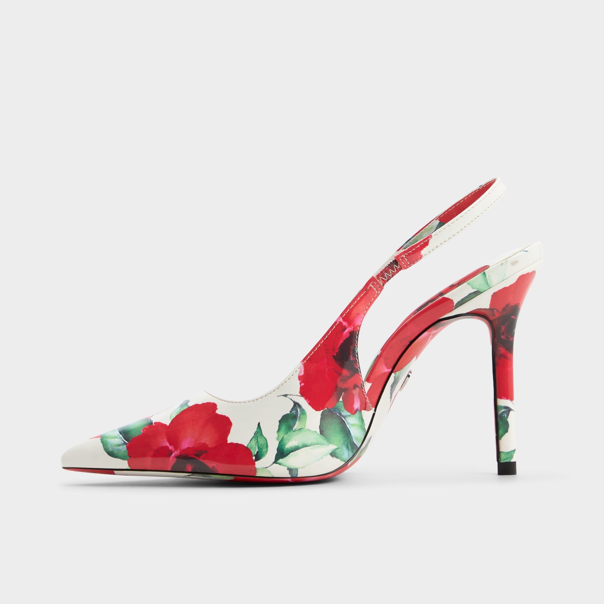 Side view of Multi Lovebloom Slingback heel