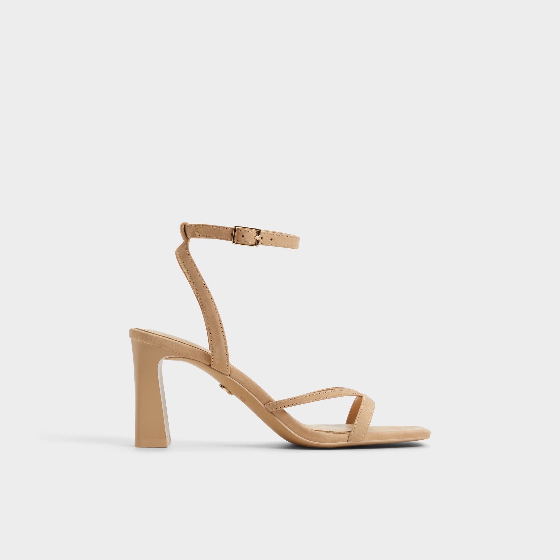 Main View of Beige Stellare Strappy heeled sandal for Womens