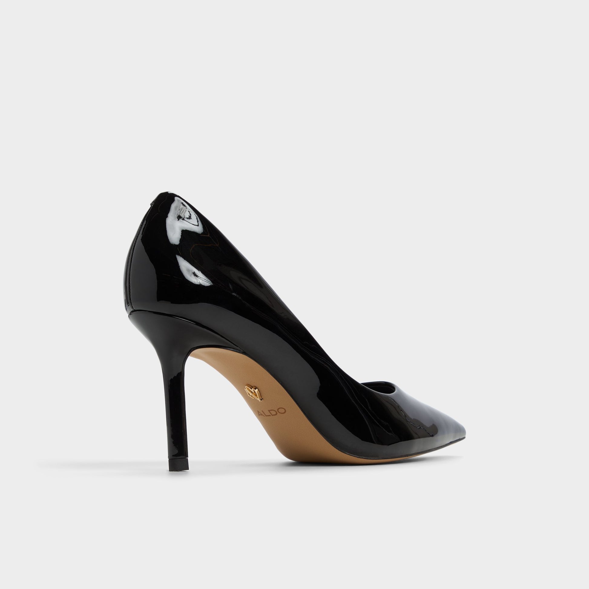 Three-quarter angle of Other black Kaitie Pump's back side