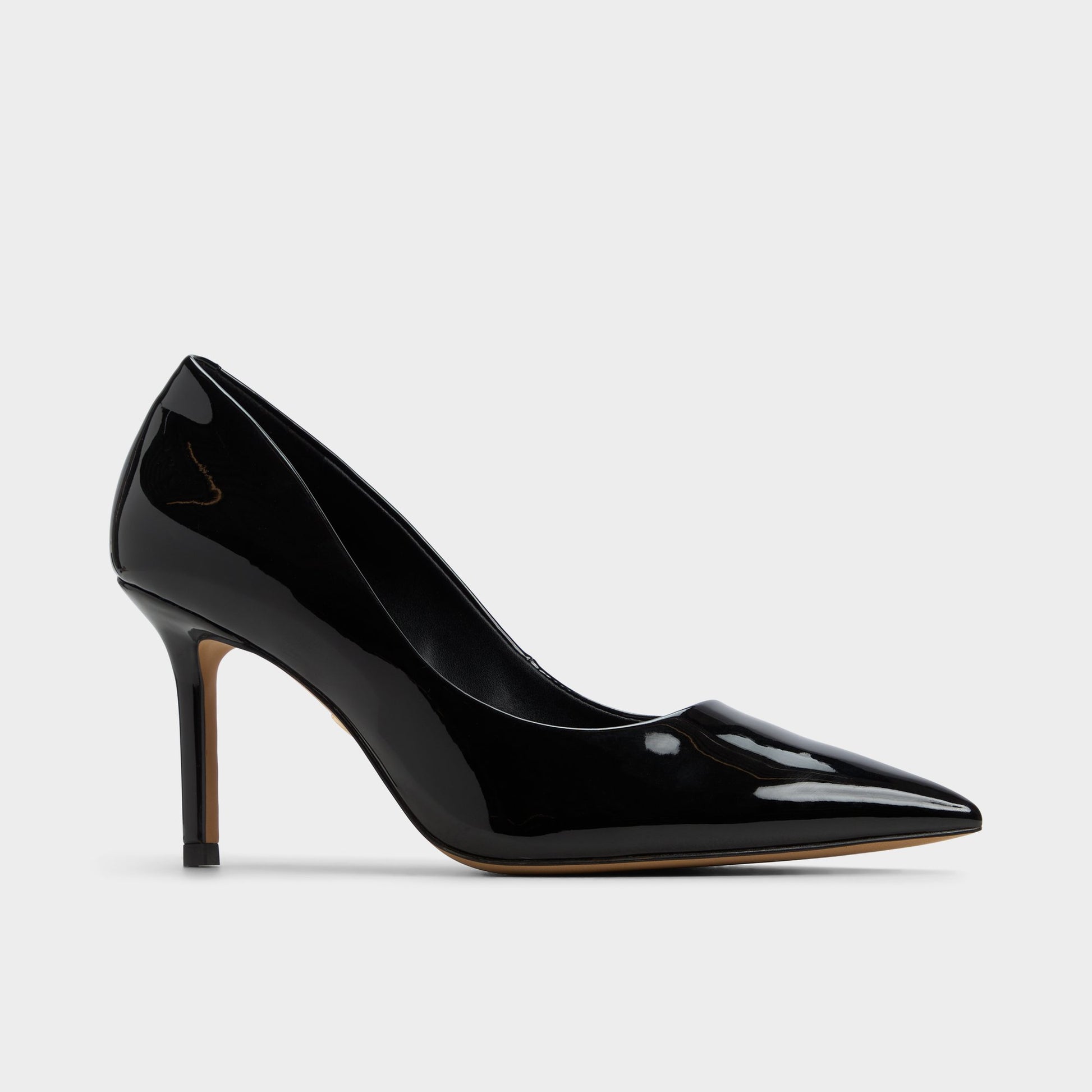 Three-quarter angle of Other black Kaitie Pump's front side
