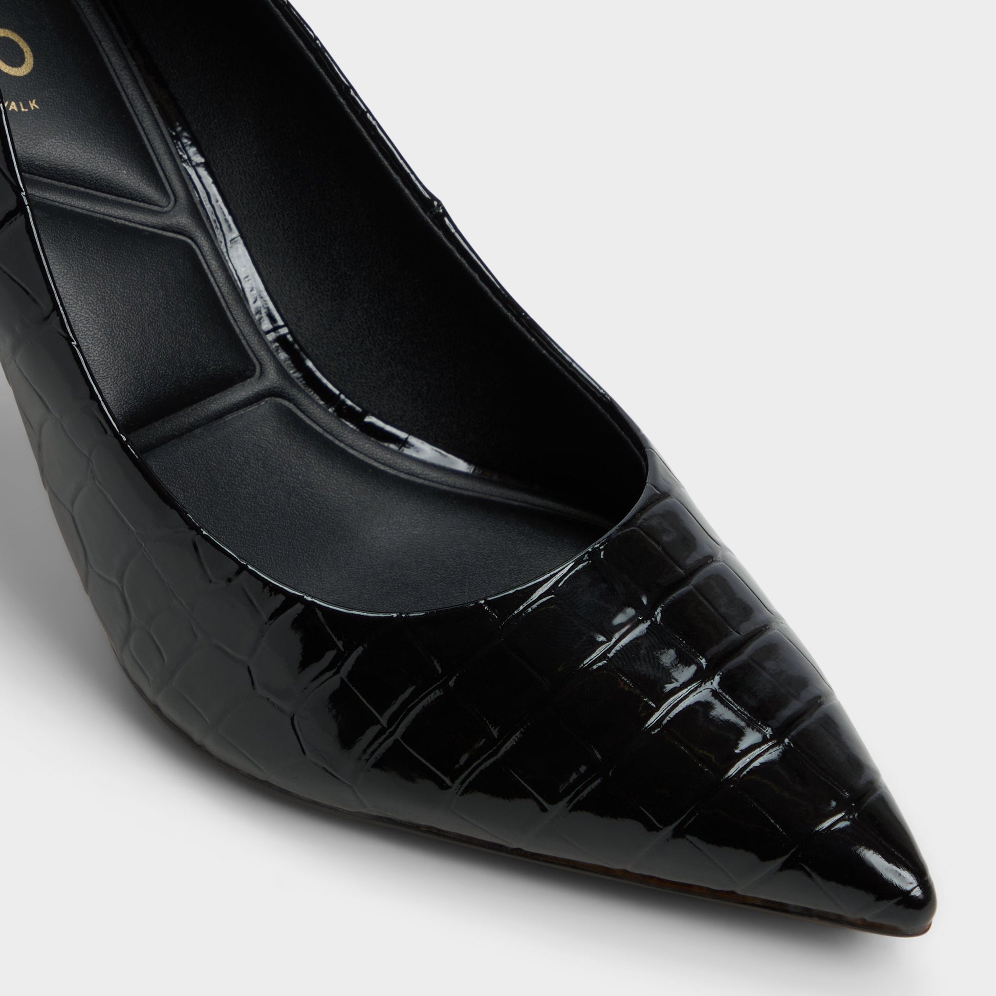 Close-up of the Black Kaitie Pump