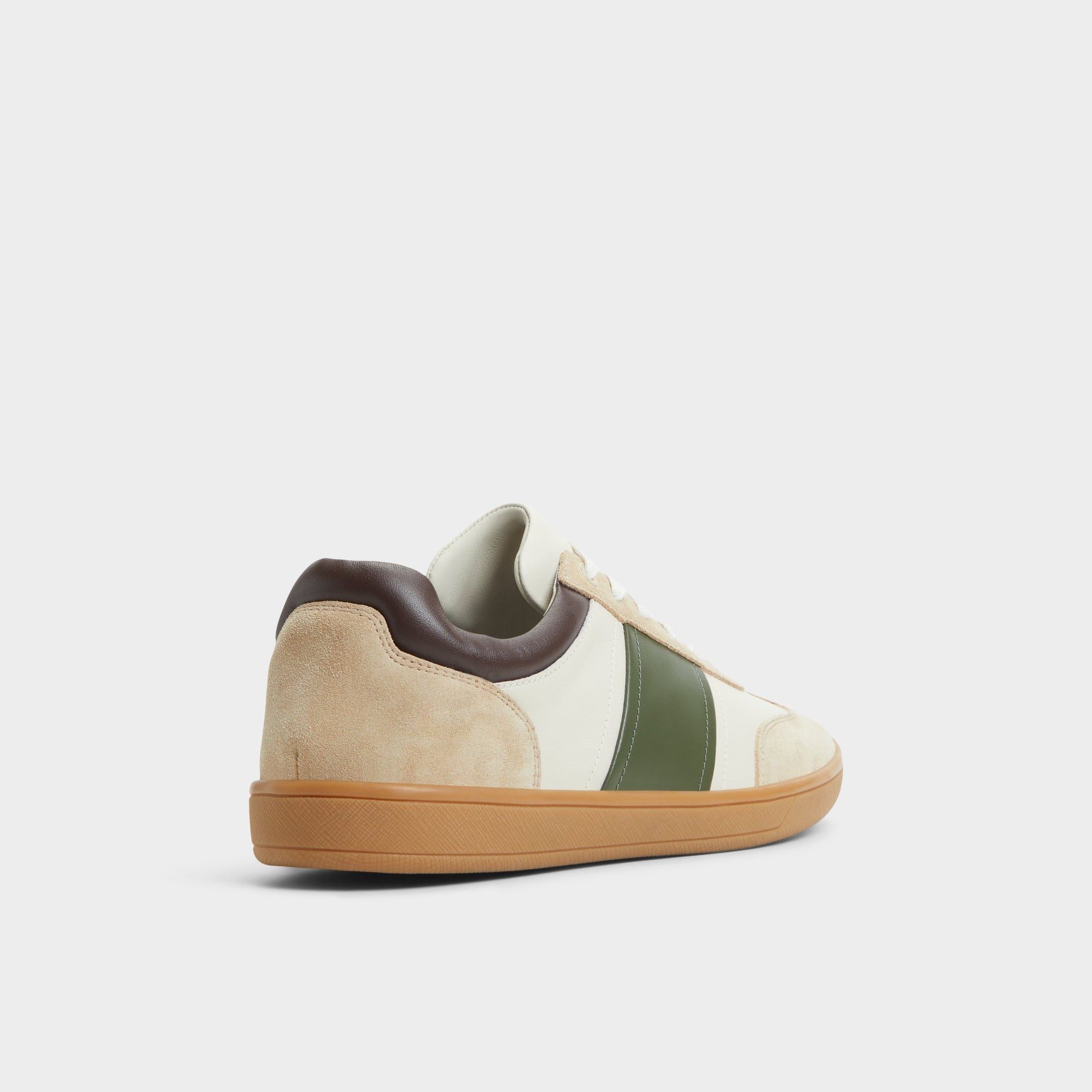 Three-quarter angle of Ivory Langston Low top sneaker's back side