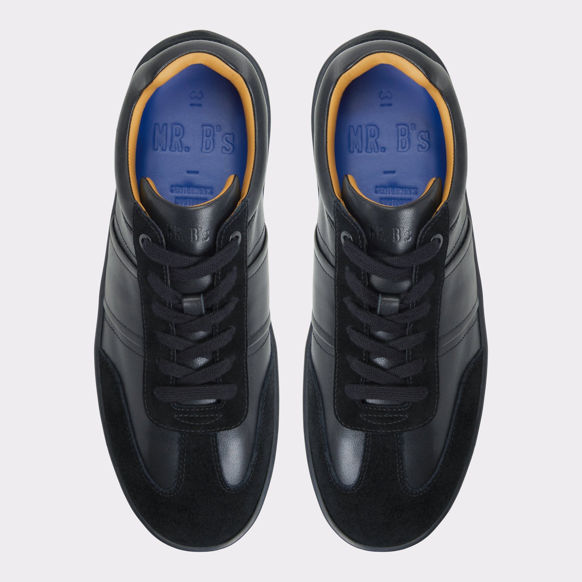 Top-down view of the Black Langston Low top sneaker