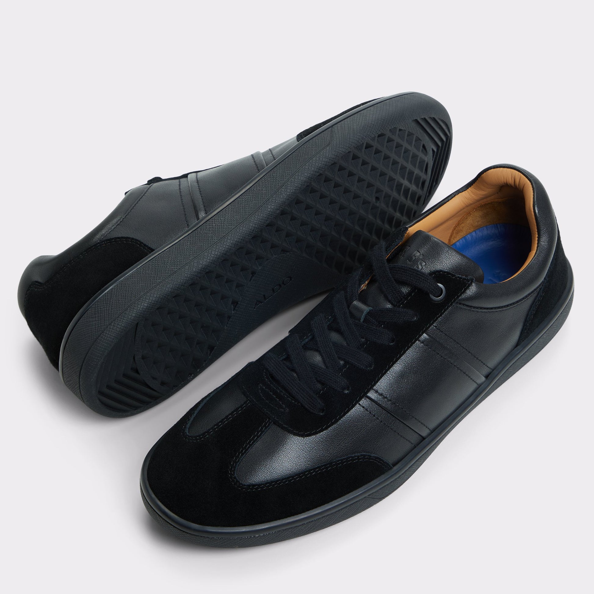 Highlighted view of a pair of Black Langston Low top sneakers