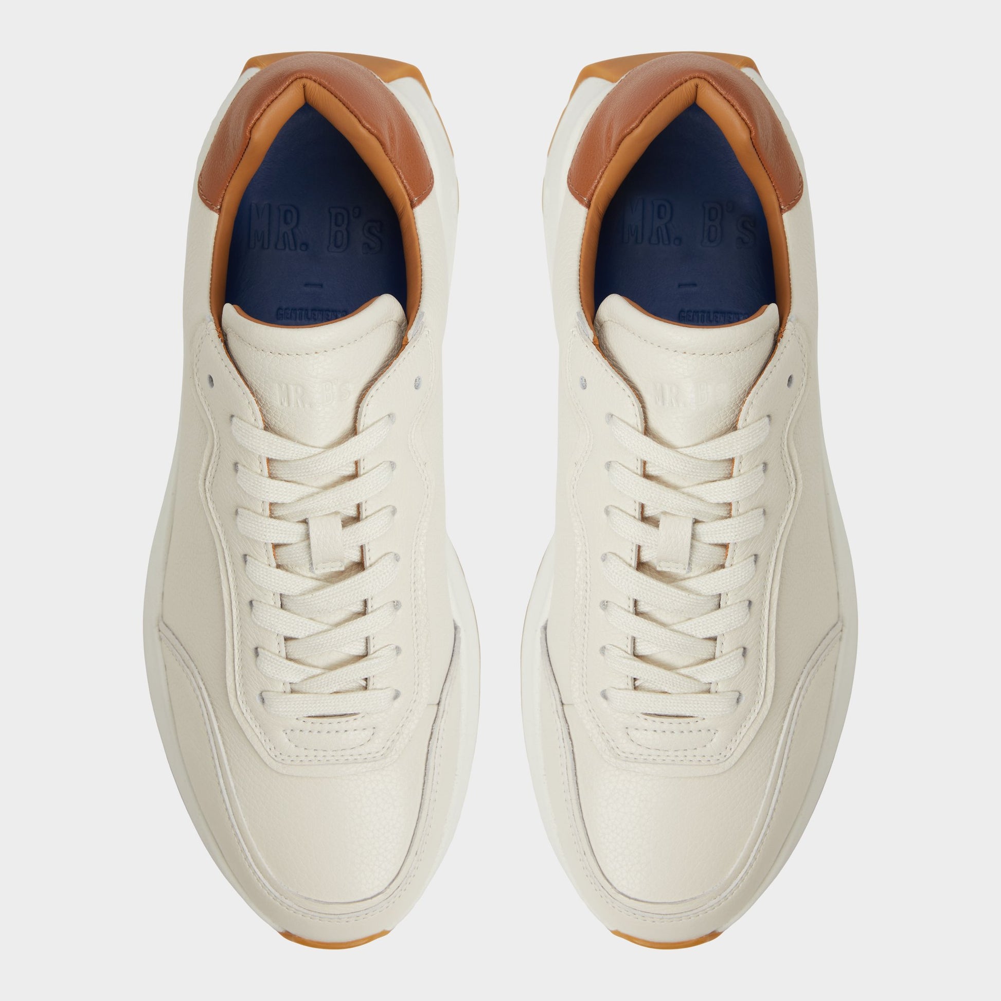 Top-down view of the Ivory Alessio Jogger sneaker