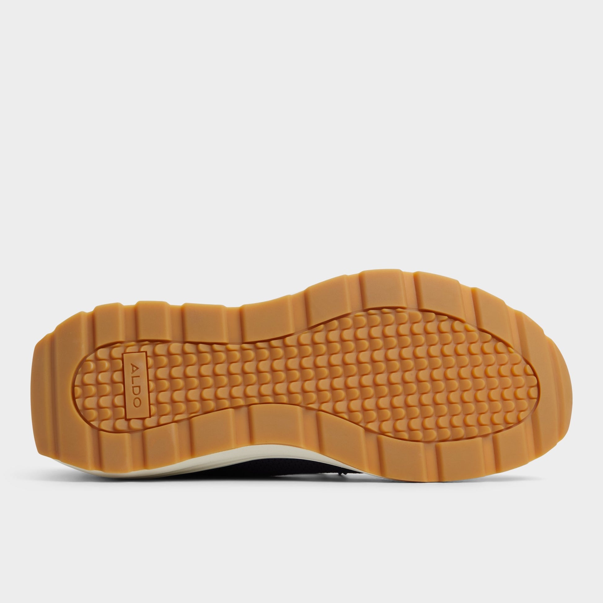 View of Navy Garrick Jogger sneaker's sole