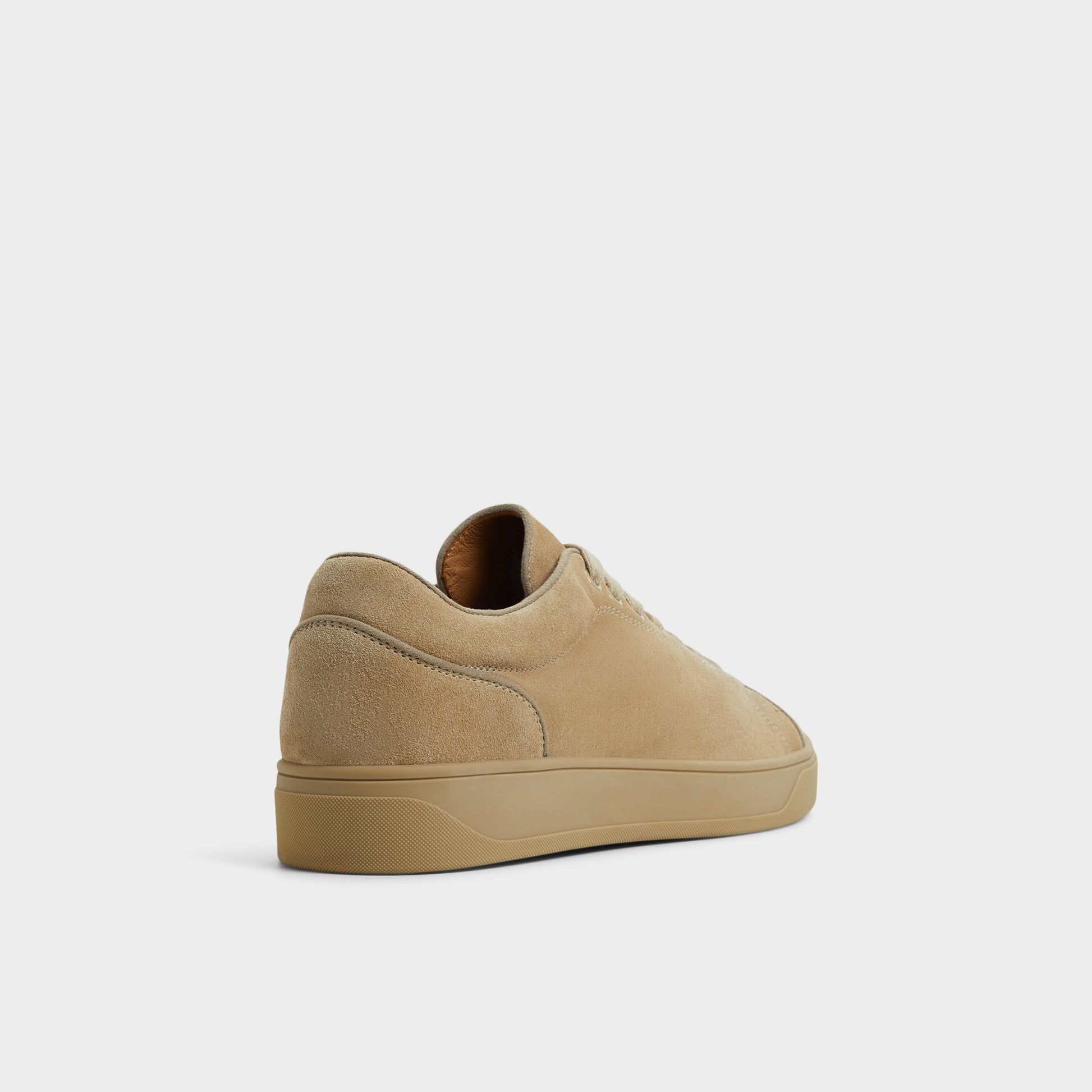 Three-quarter angle of Taupe Alastor Low top sneaker's back side