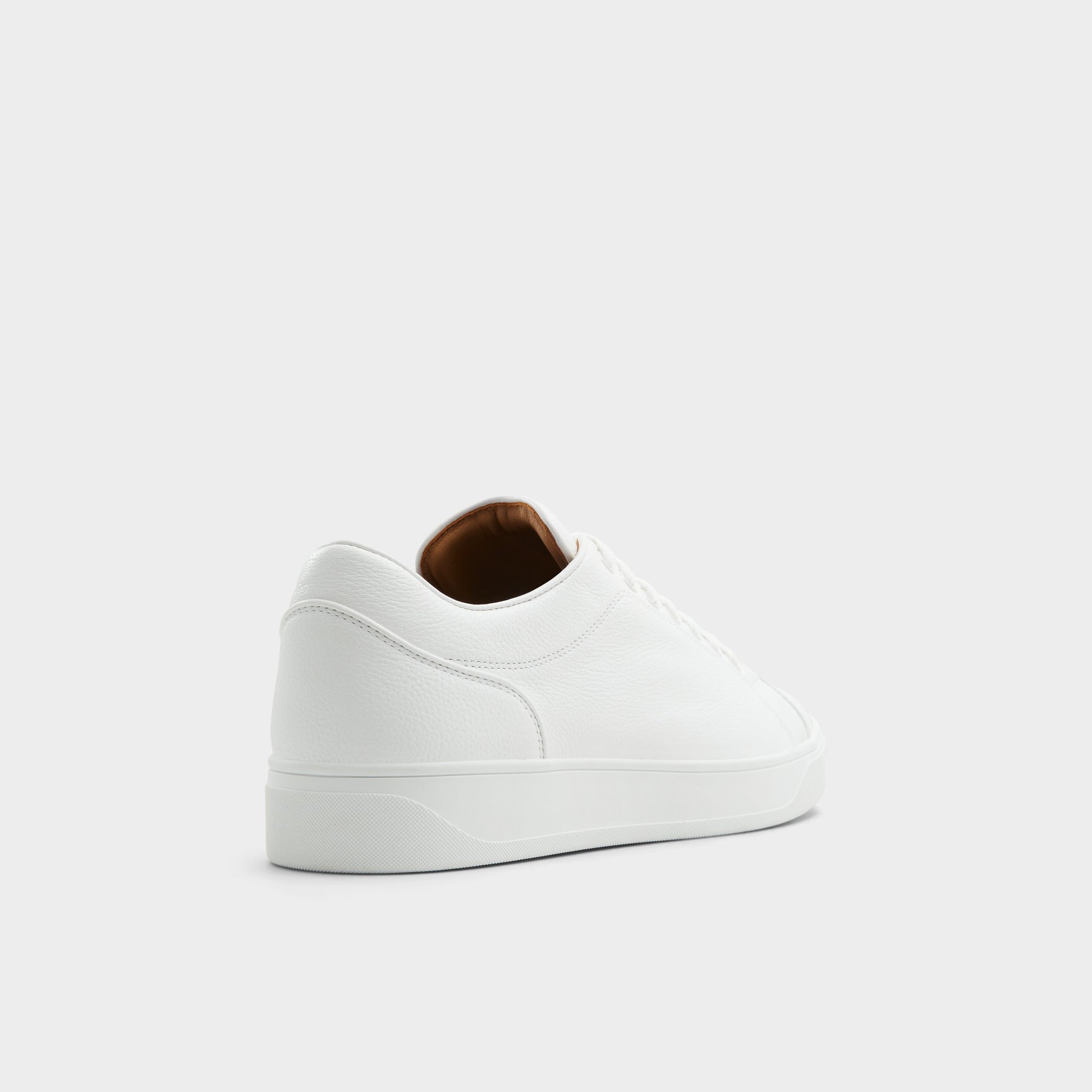Three-quarter angle of White Alastor Low top sneaker's back side
