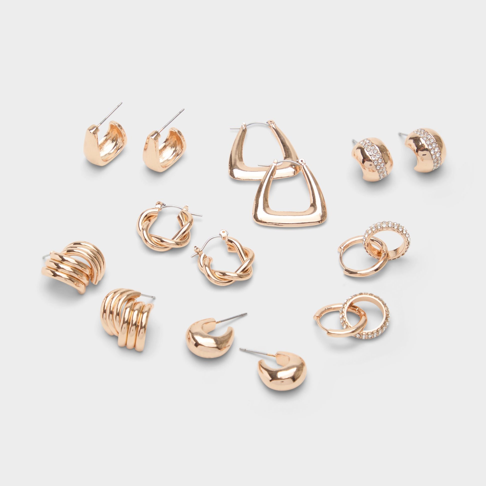 Chicdays Gold/Clear Multi Women's Earrings - Main Image