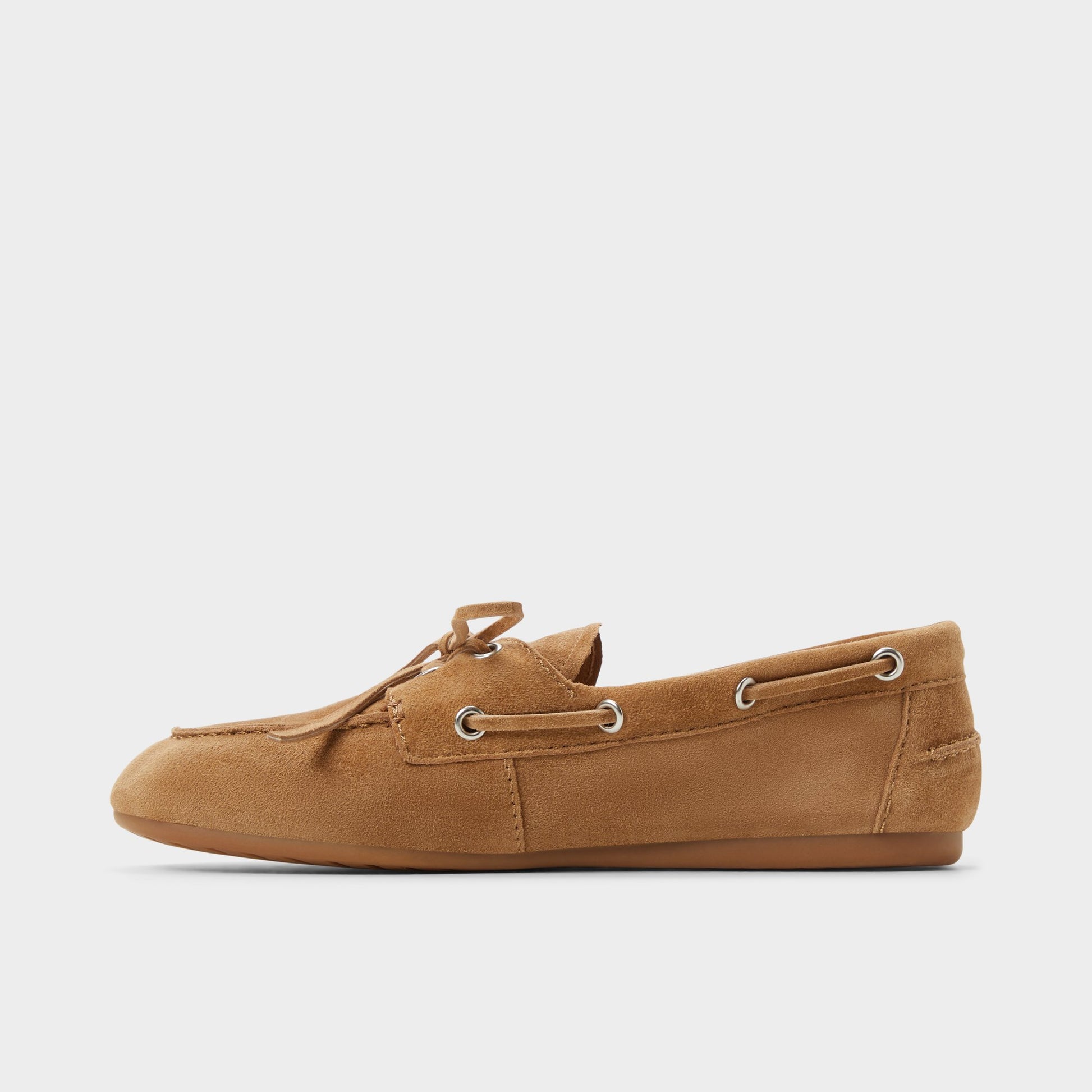 Vue latérale de Marron Moyen Sail Boat shoe