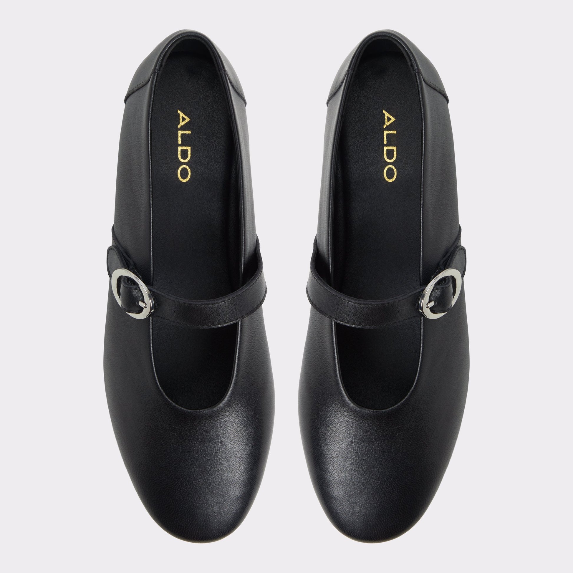 Top-down view of the Other Black Quincey Ballerina
