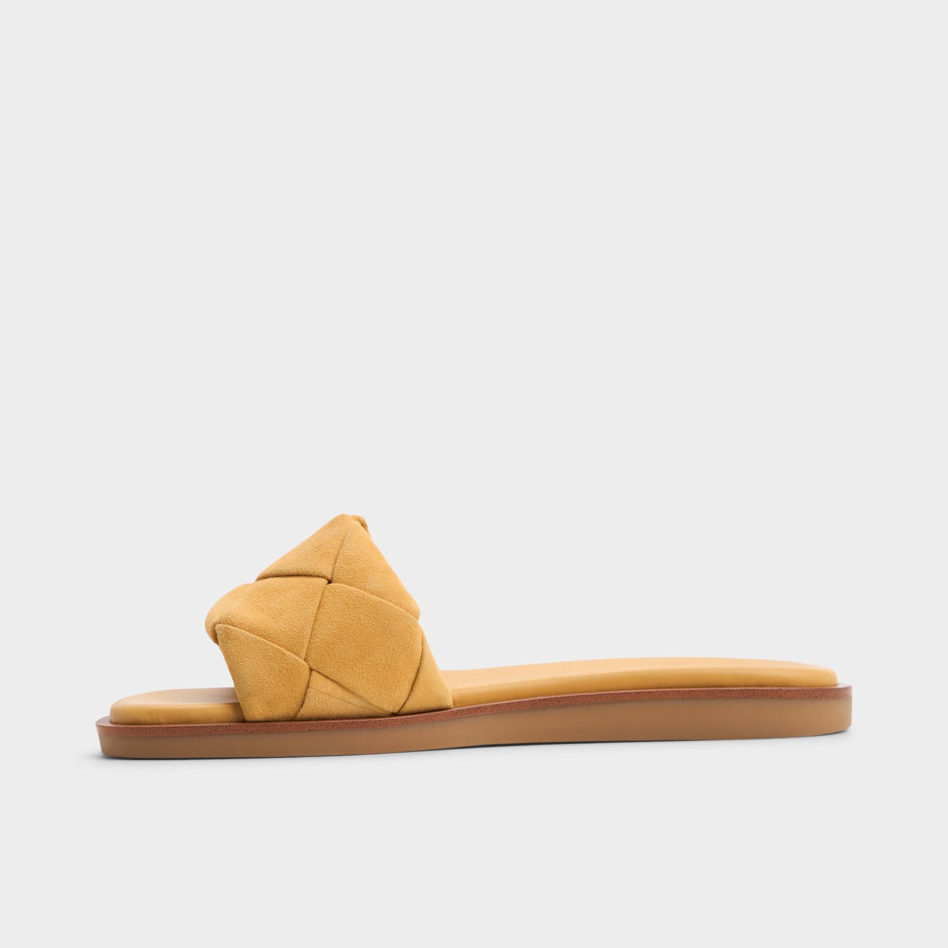 Side view of Other Yellow Esterelle Slide sandal