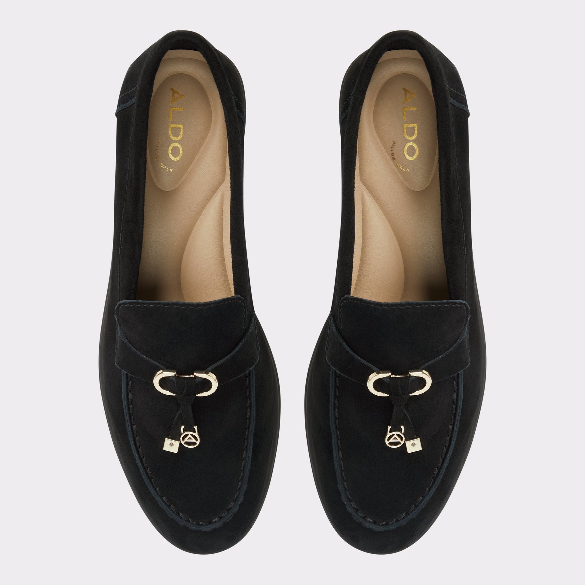 Top-down view of the Open Black Creras Loafer