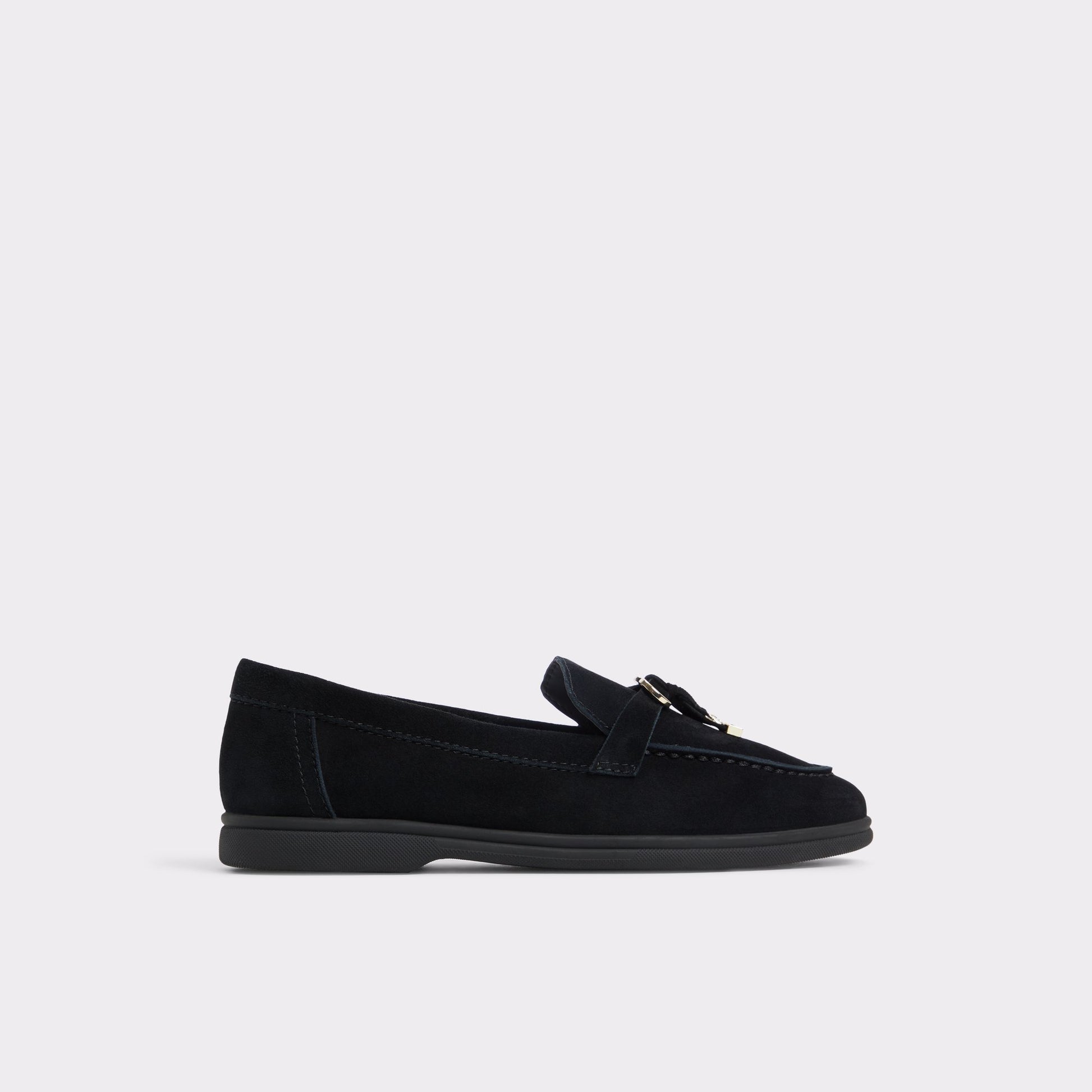 Main View of Open Black Creras Loafer for Womens