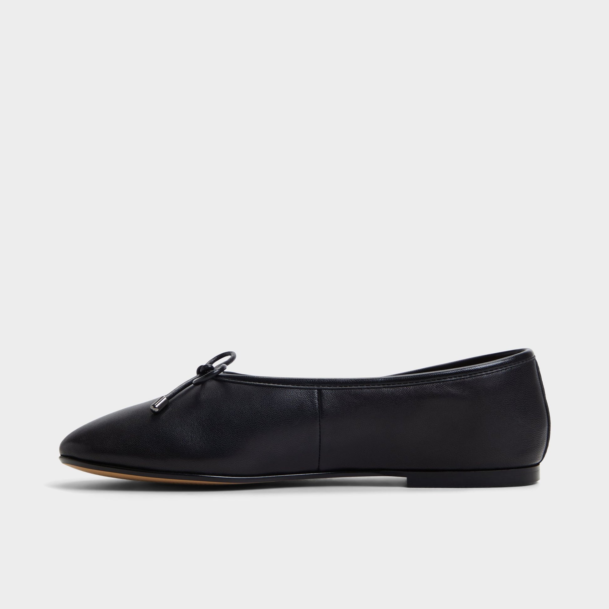 Side view of Black Joselie Ballerina