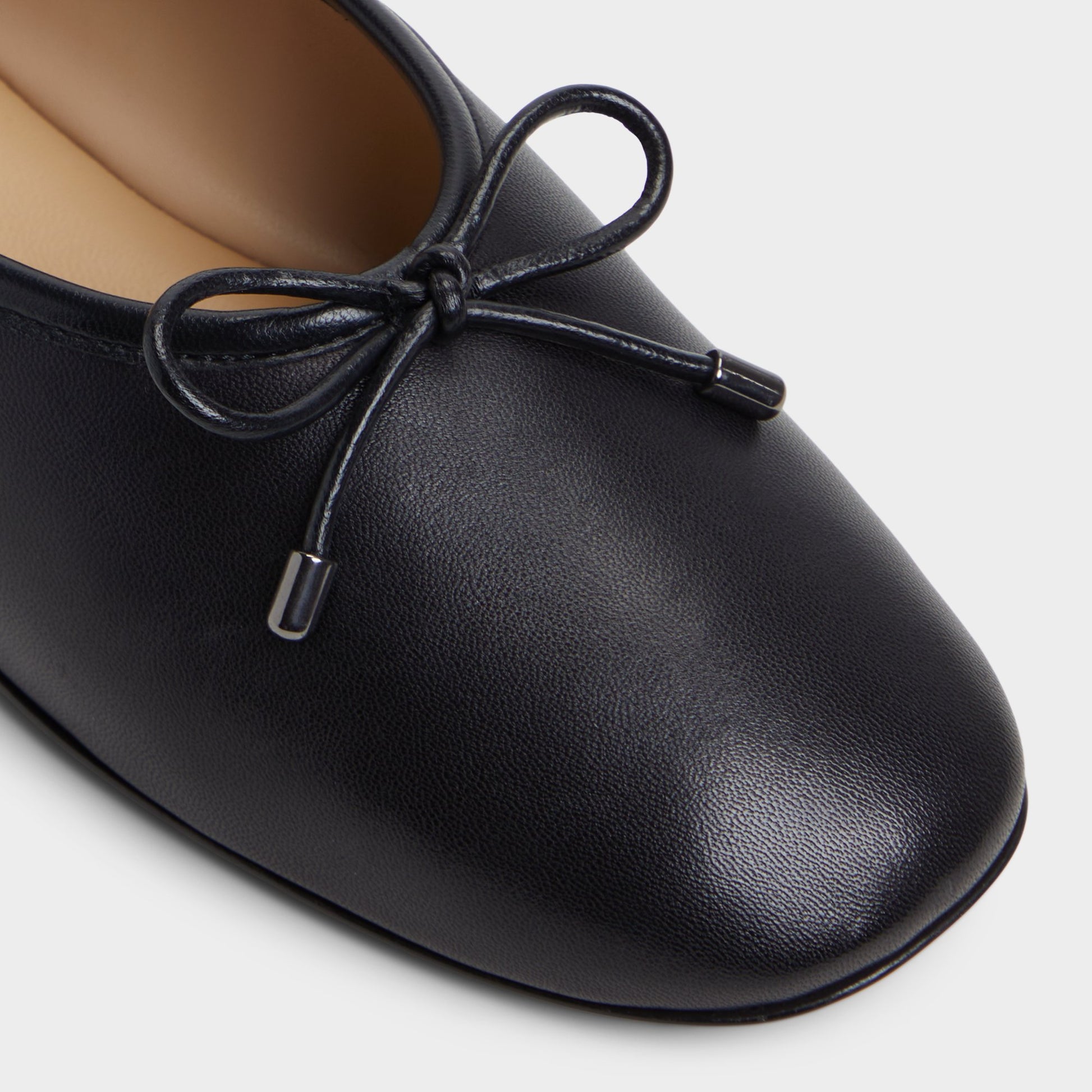 Close-up of the Black Joselie Ballerina