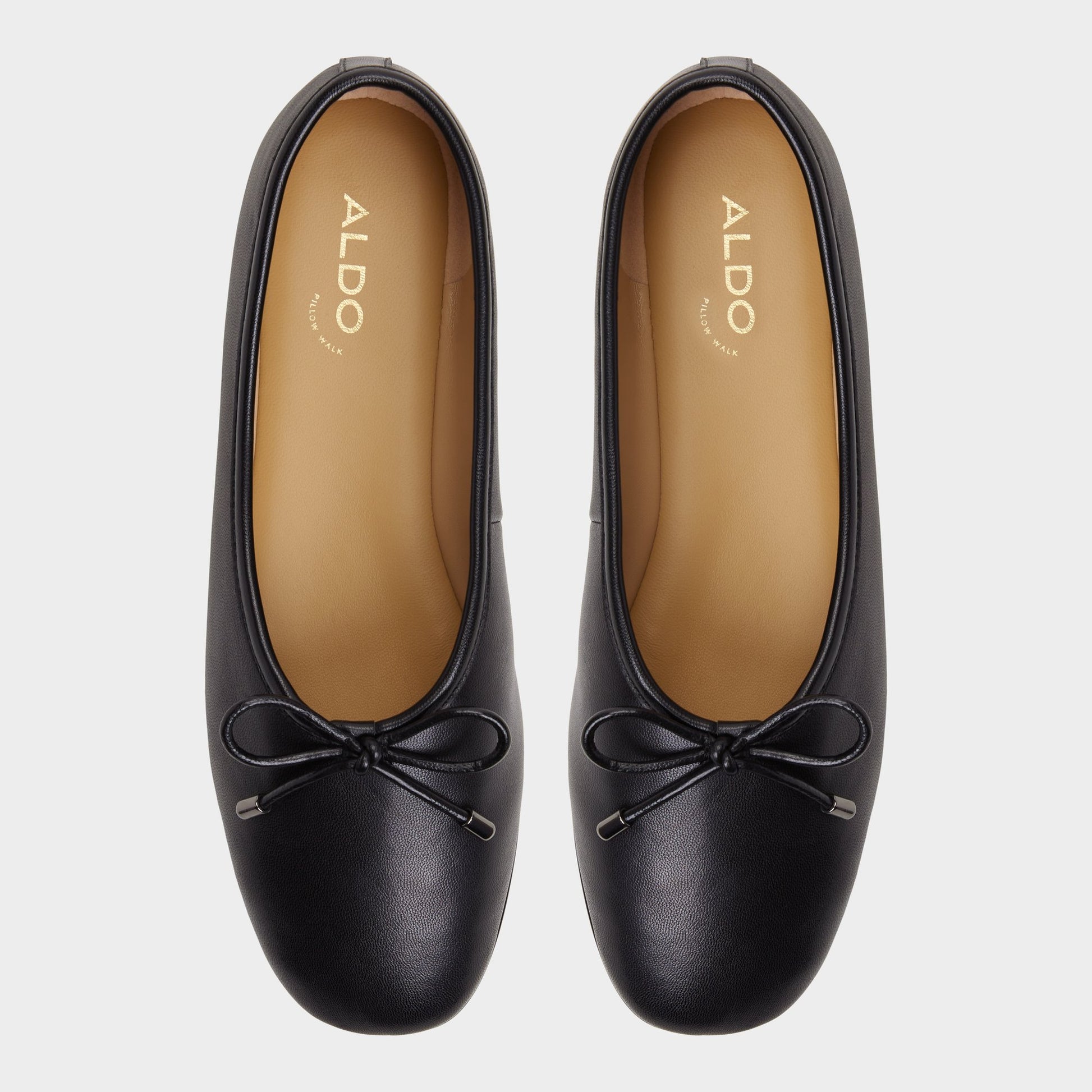 Top-down view of the Black Joselie Ballerina