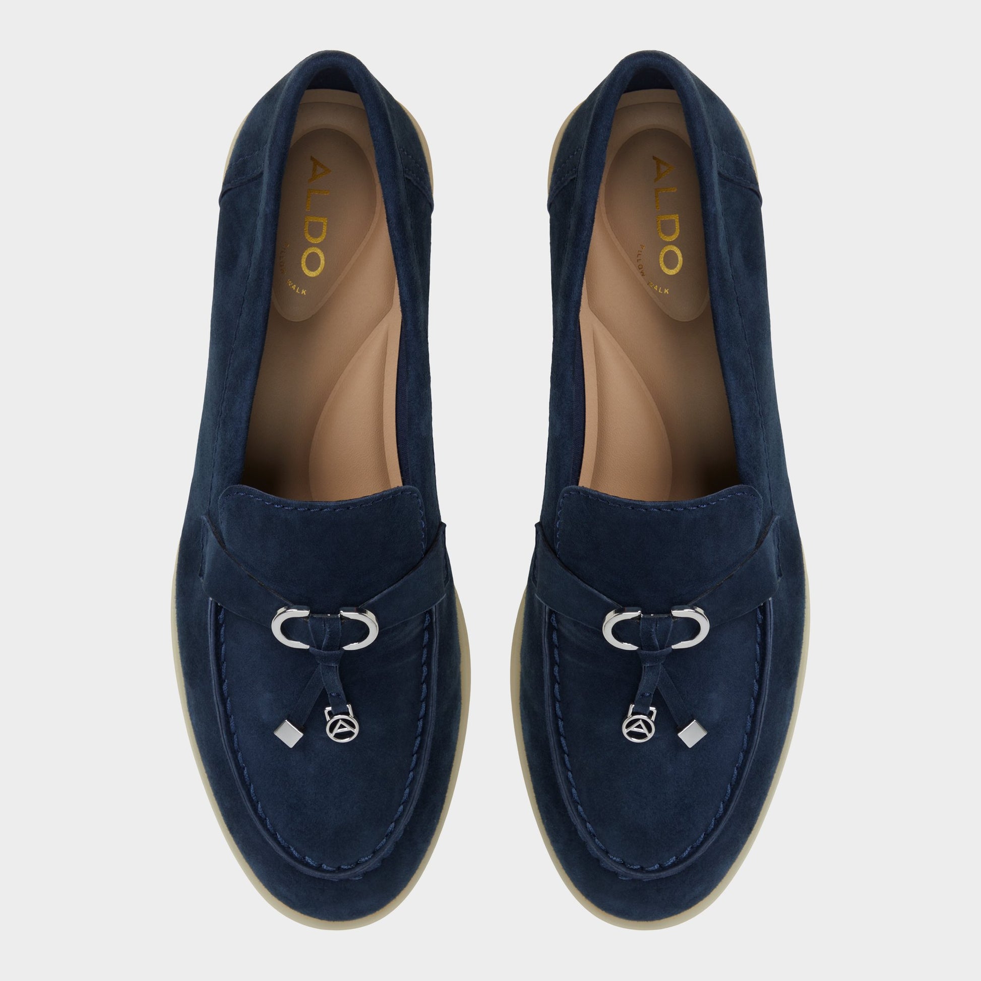 Top-down view of the Navy Creras Loafer