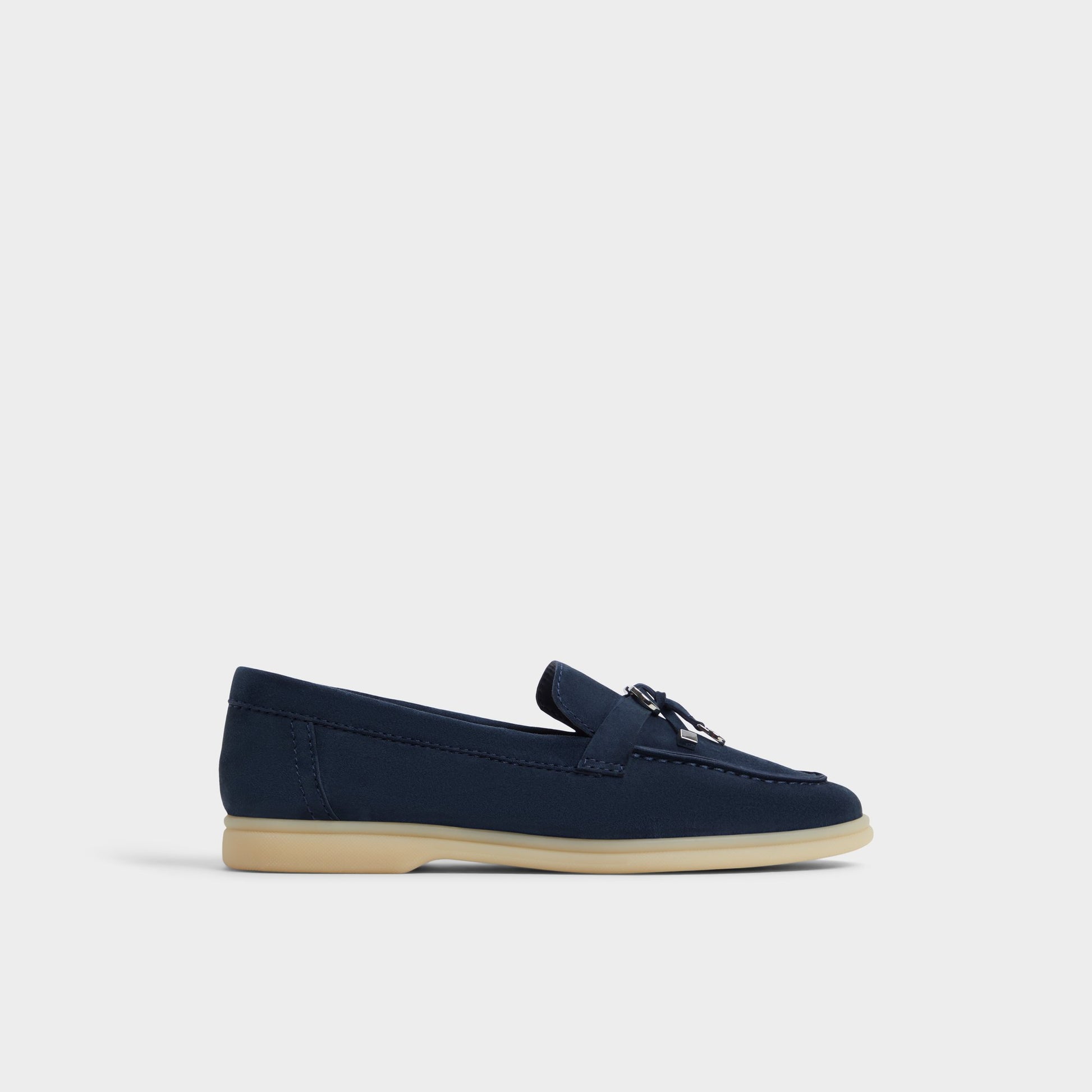 Main View of Navy Creras Loafer for Womens