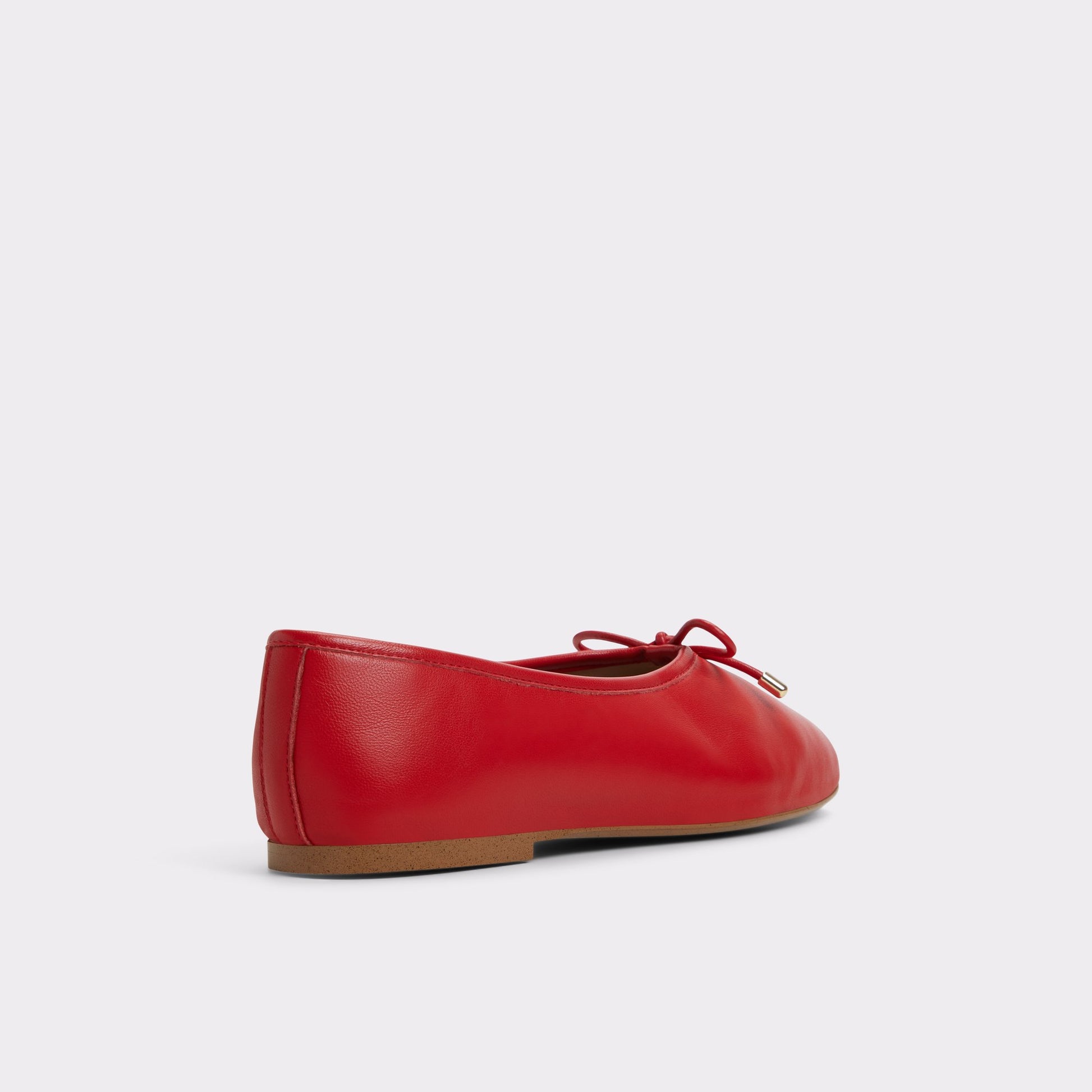 Three-quarter angle of Red Joselie Ballerina's back side