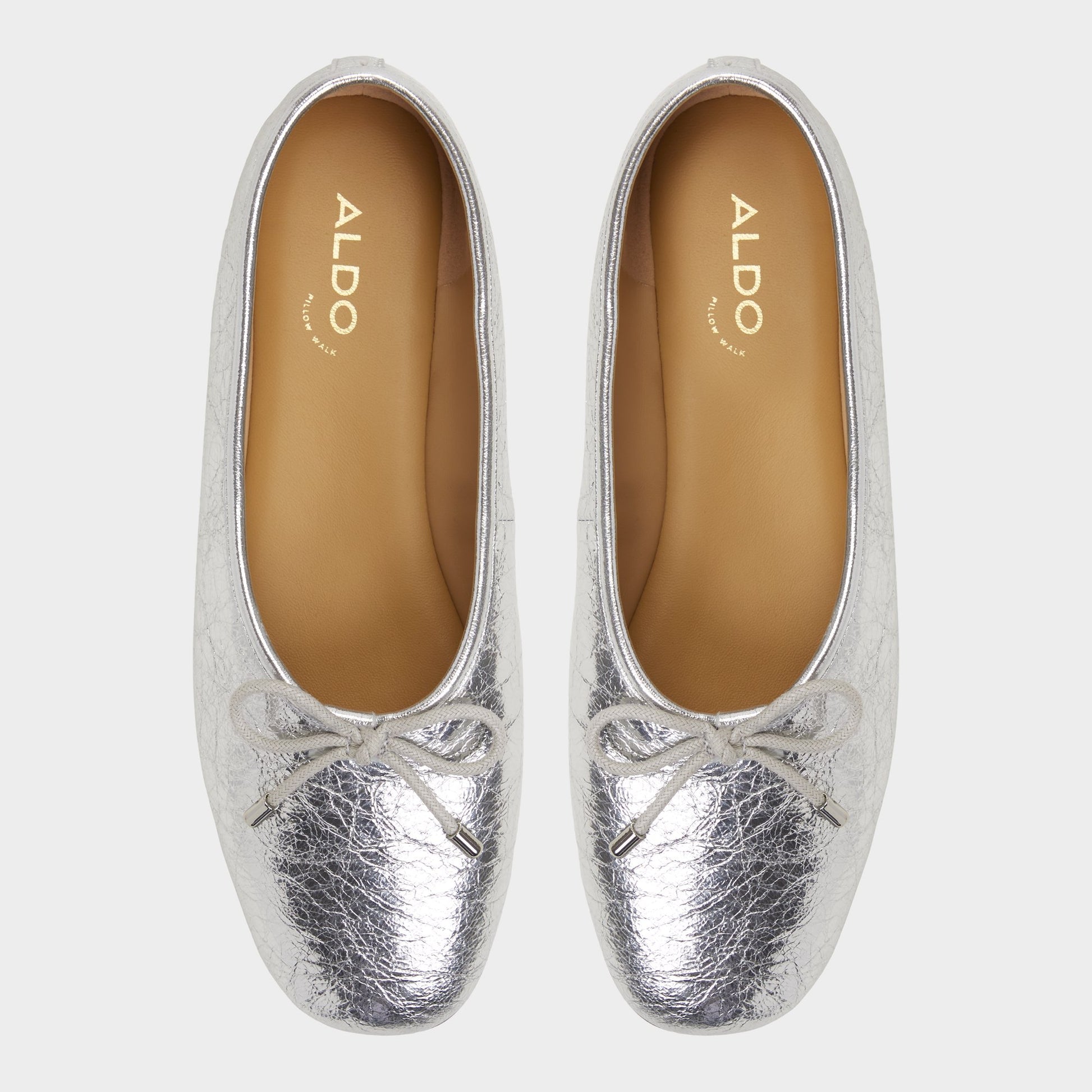 Top-down view of the Silver Joselie Ballerina