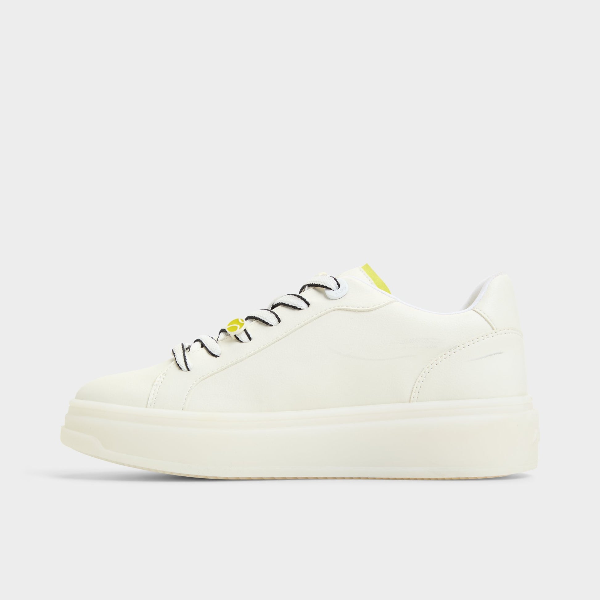 Side view of White Combo Clubchamp Low top sneaker