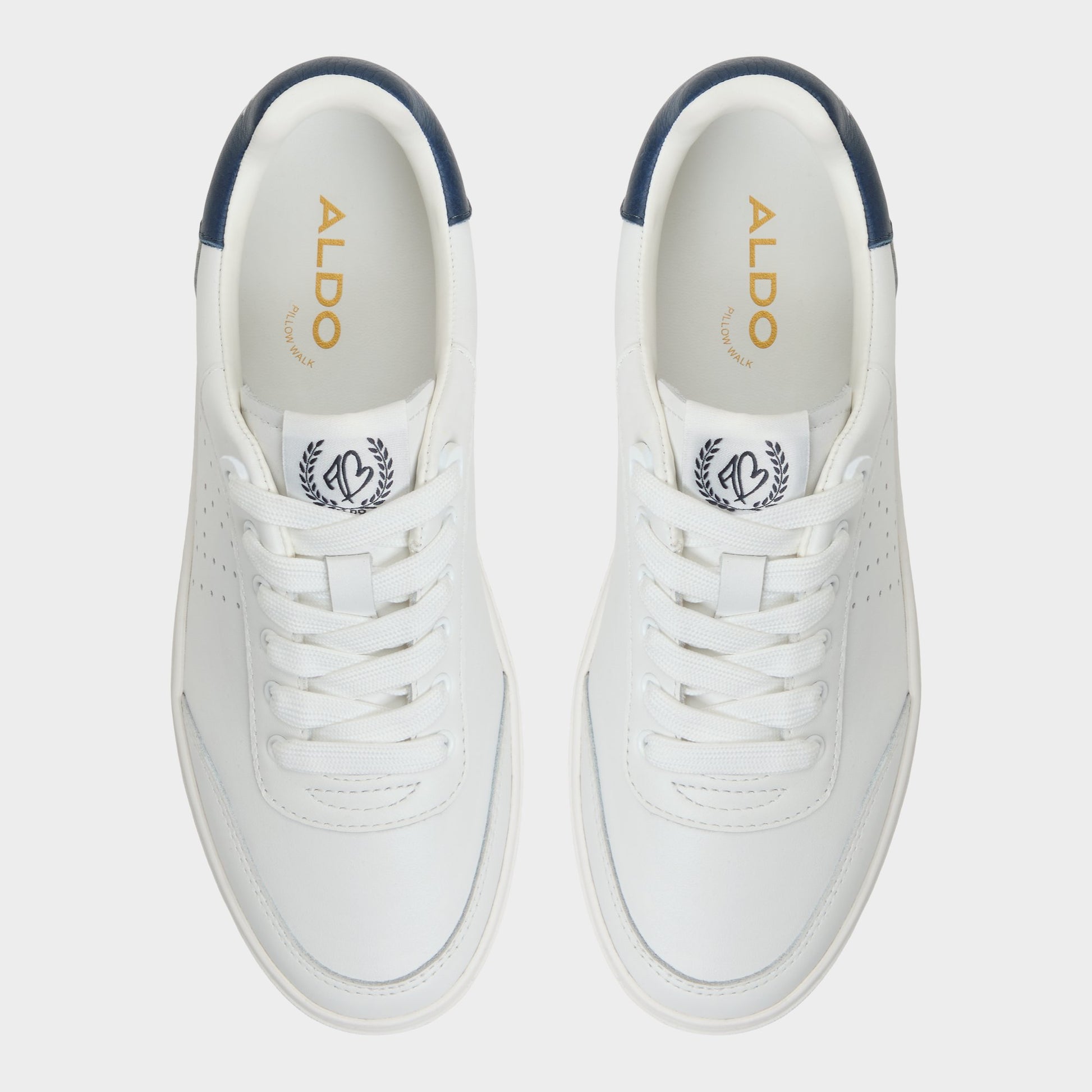 Top-down view of the White Combo Clubsport Low top sneaker