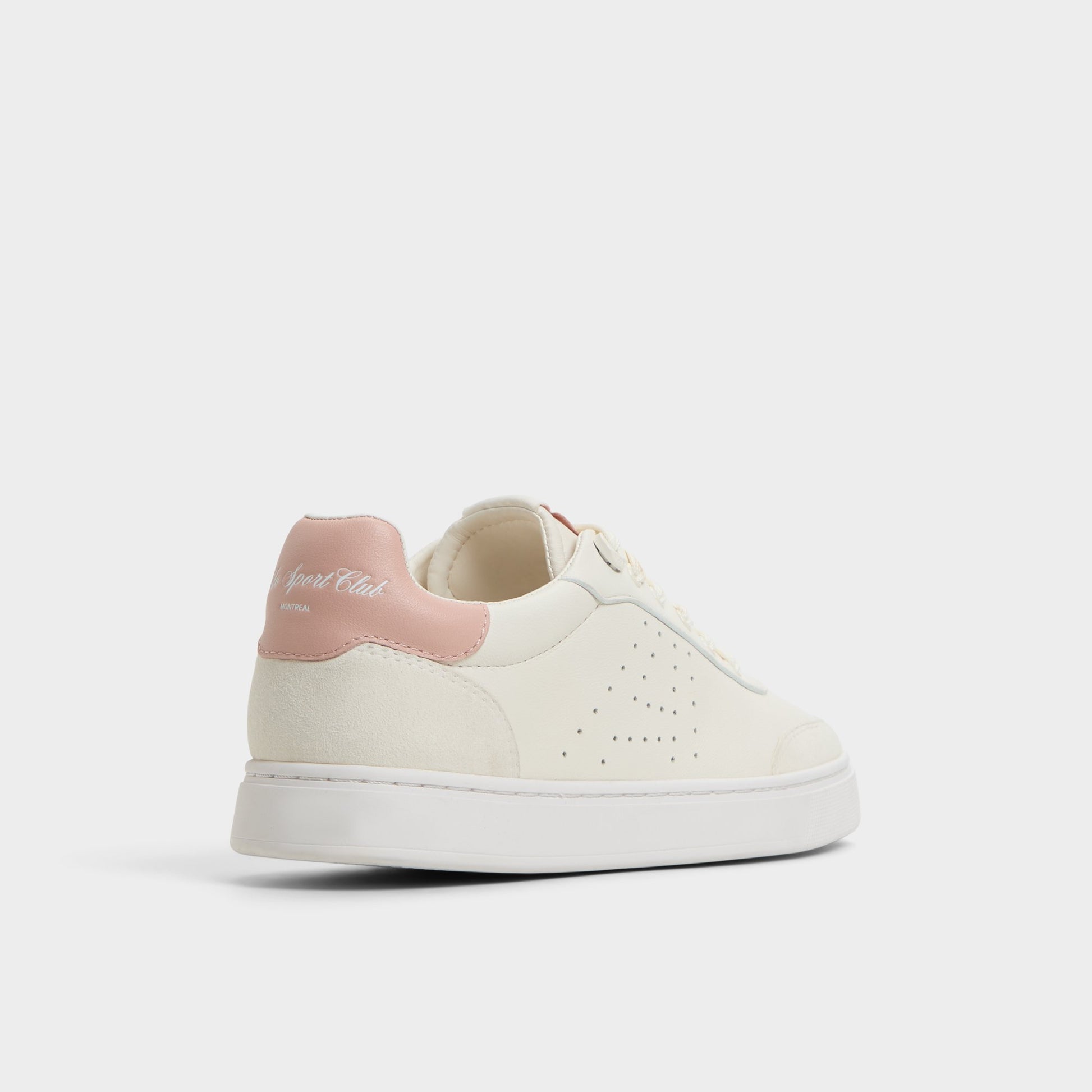 Three-quarter angle of Cream Clubsport Low top sneaker's back side