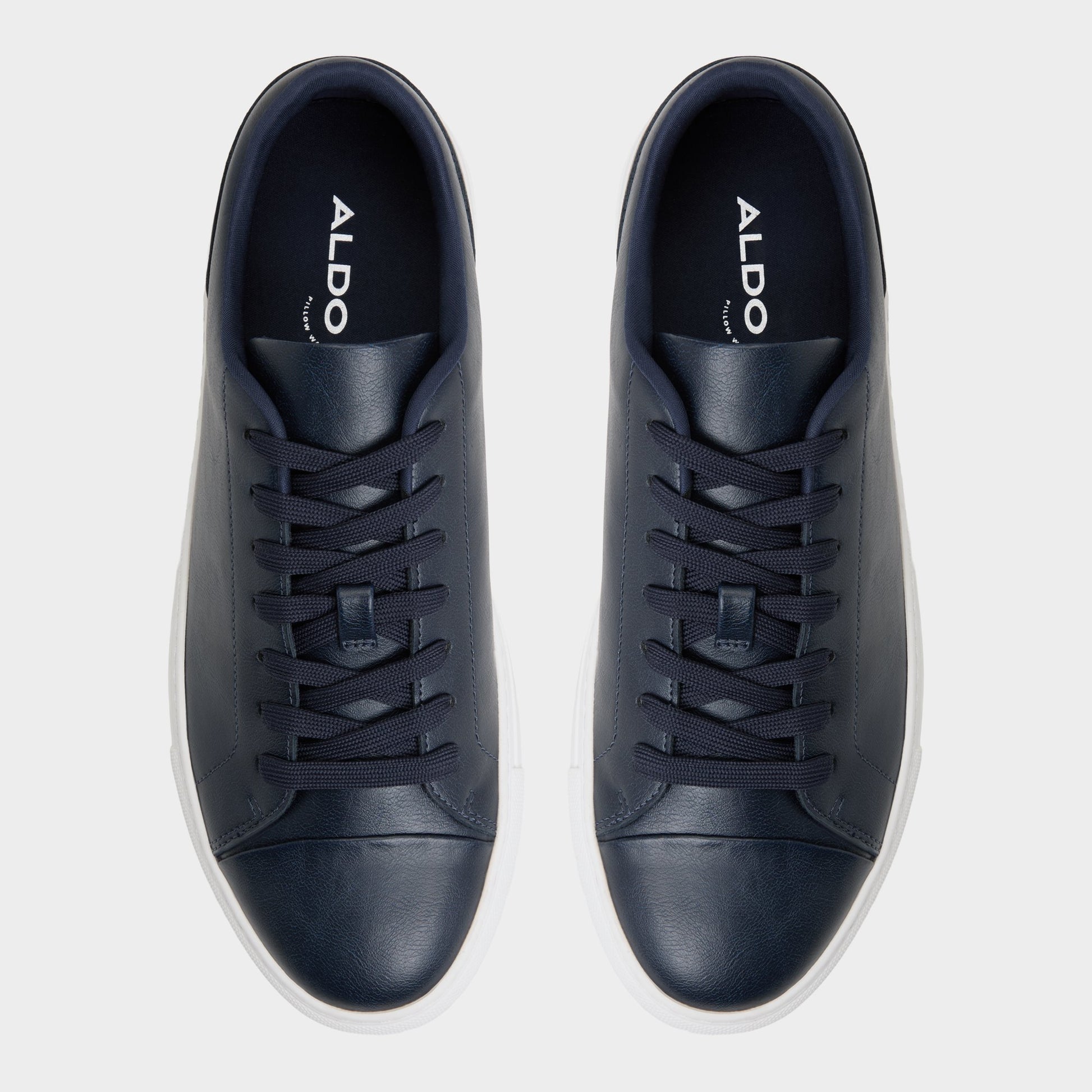 Top-down view of the Navy Belford Low top sneaker