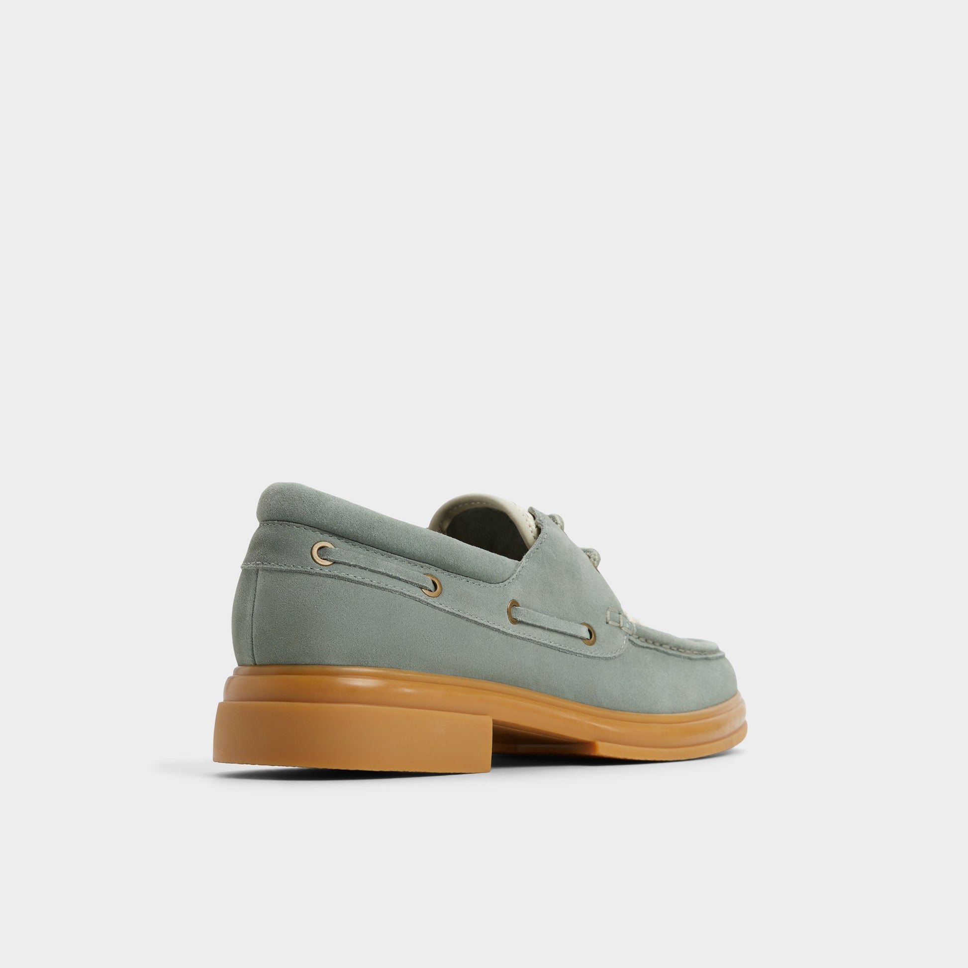 Three-quarter angle of Sage Seaexplorer Boat shoe's back side