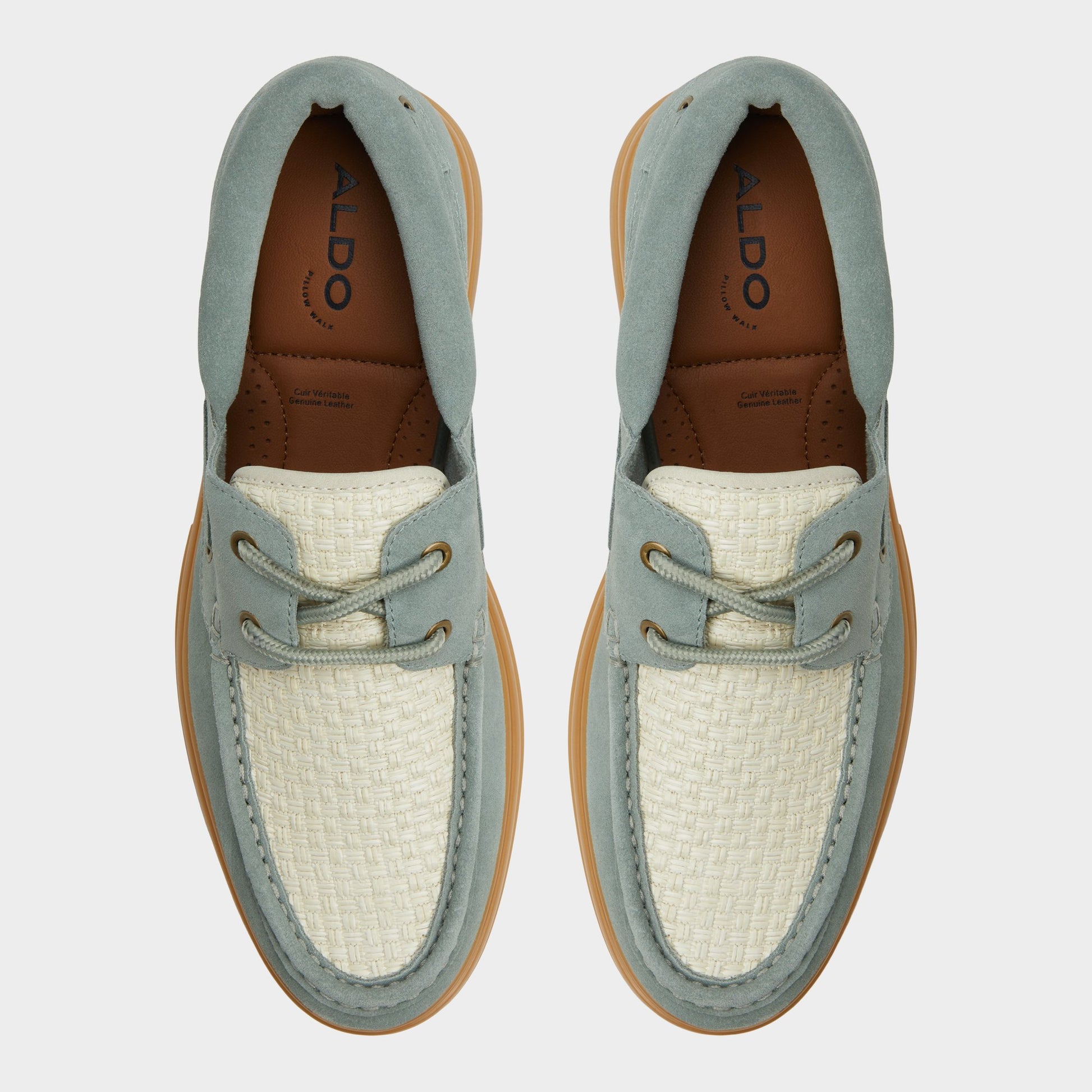 Top-down view of the Sage Seaexplorer Boat shoe