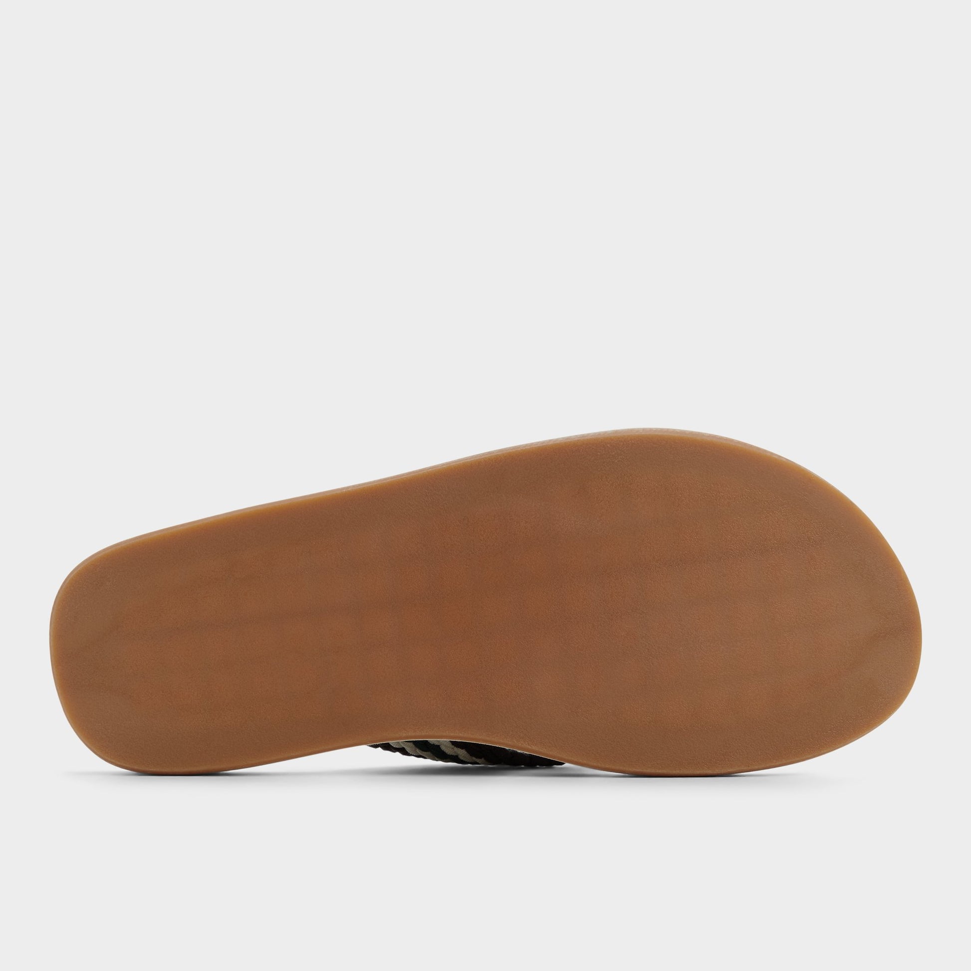 View of Dark Brown Adede Flip flop's sole